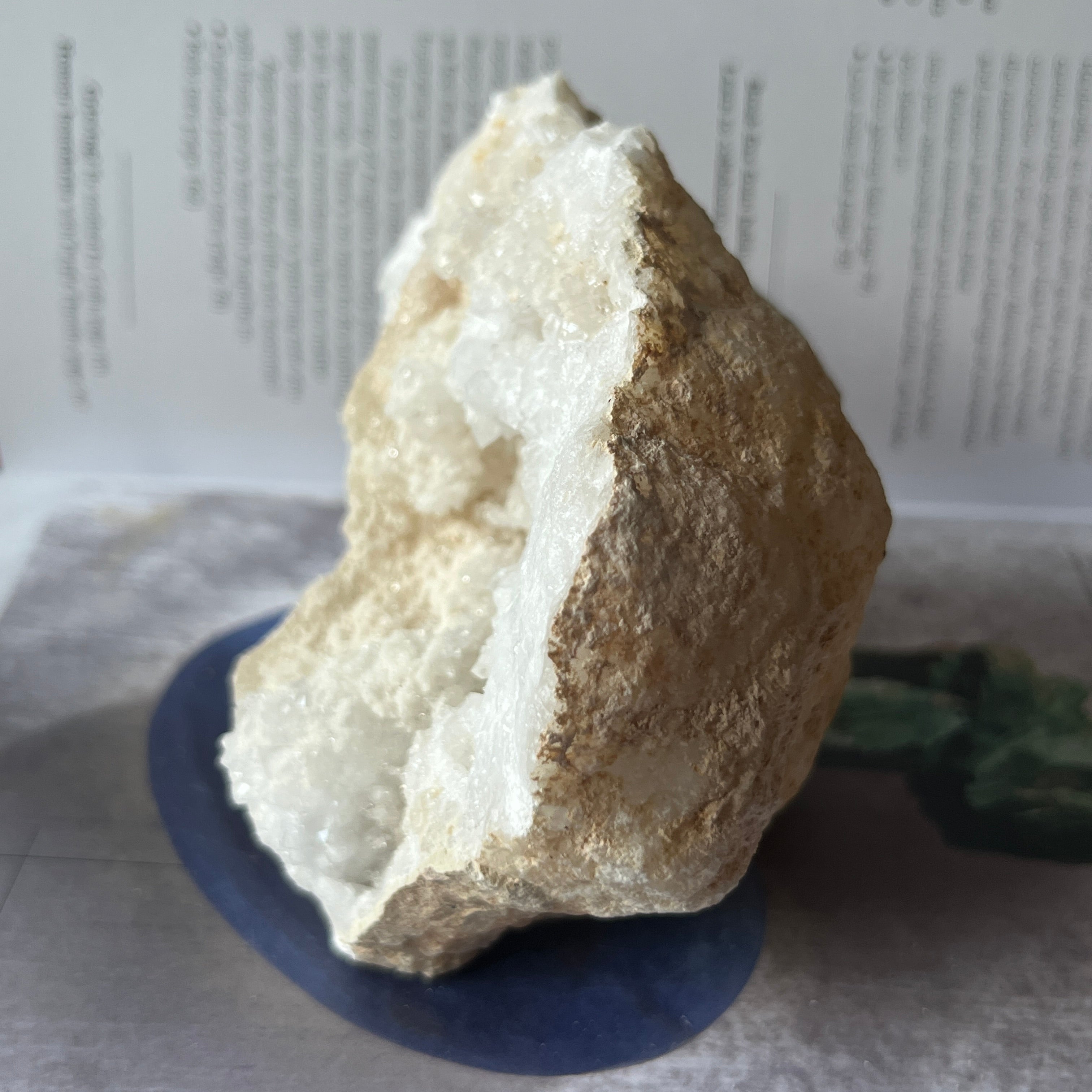 White Quartz Geode (Half) - Intuition & Wisdom
