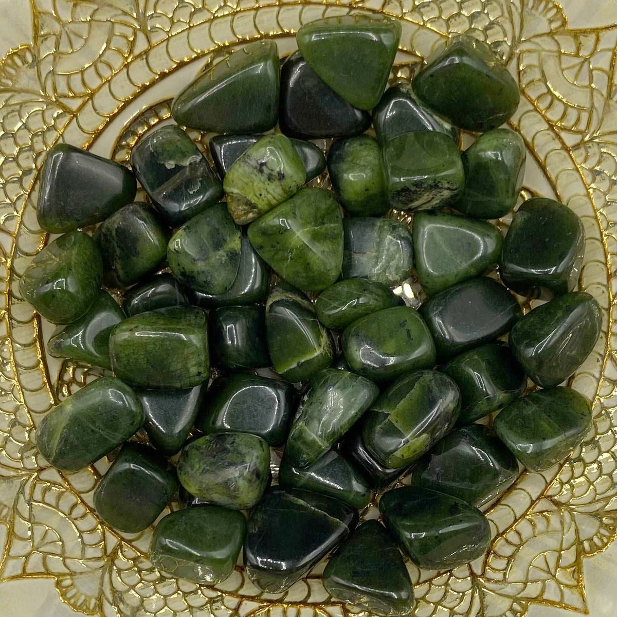 Jade Tumblestones - Emotional Stability & Relationships Medium Crystals