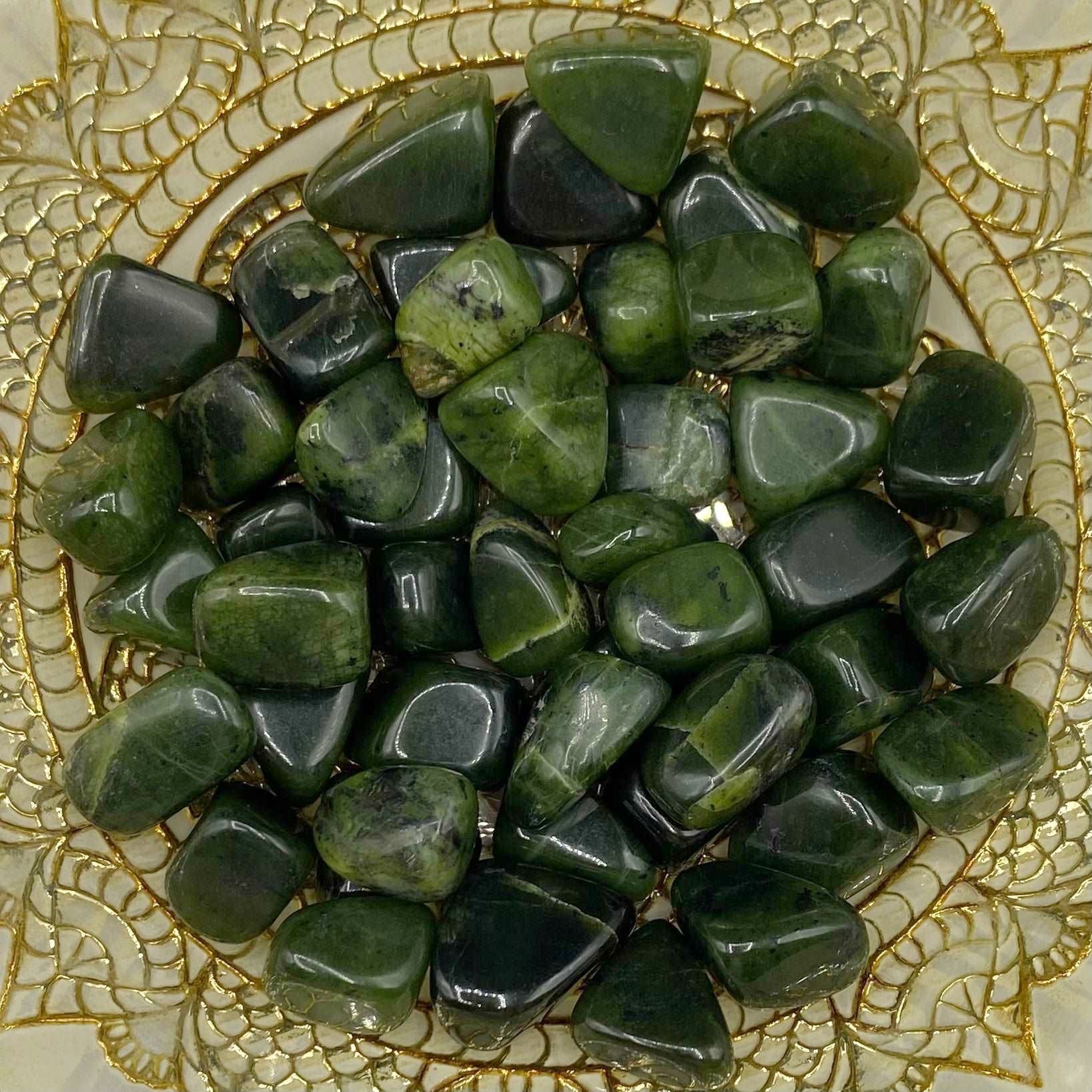 Jade Tumblestones - Emotional Stability & Relationships Medium Crystals