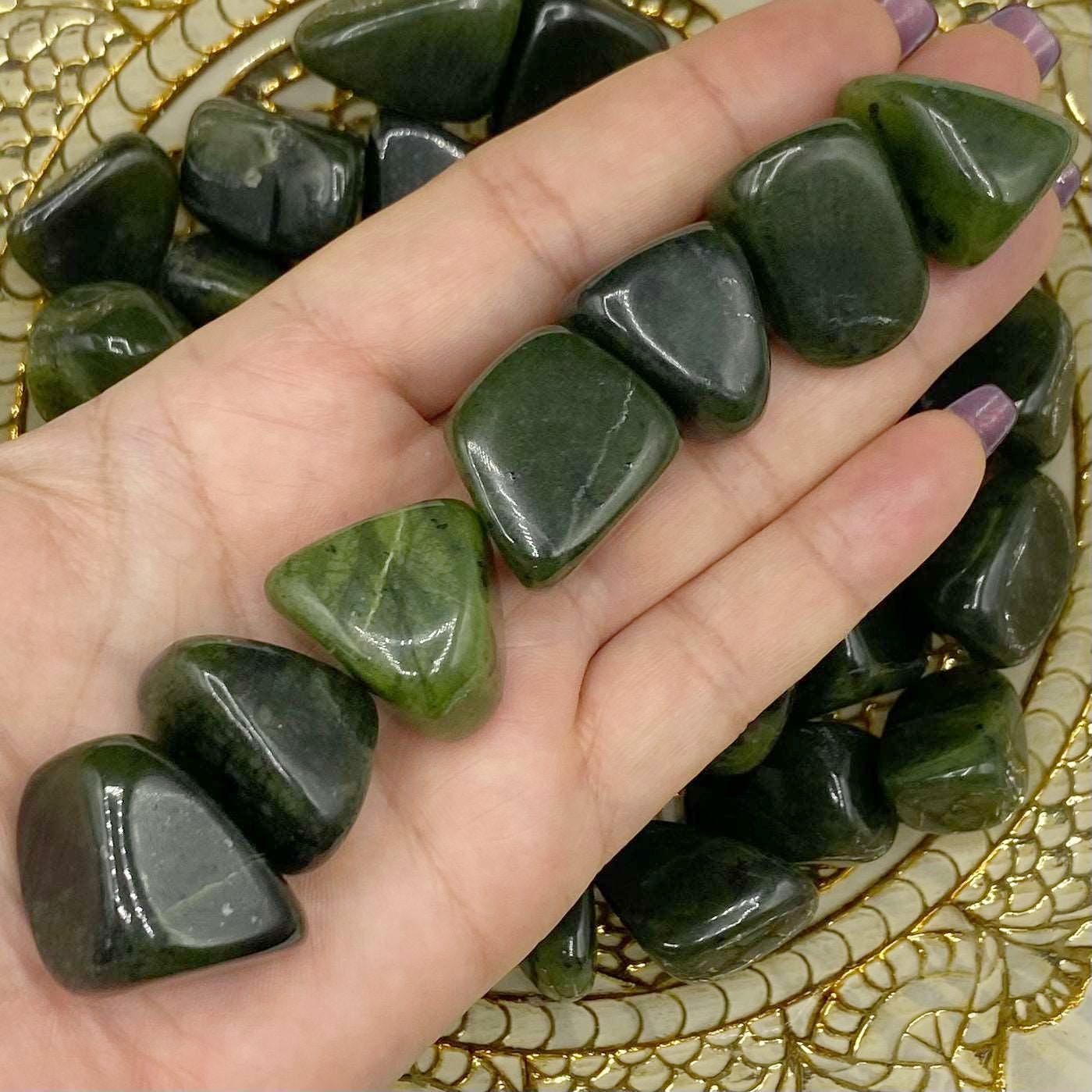 Jade Tumblestones - Emotional Stability & Relationships Crystals
