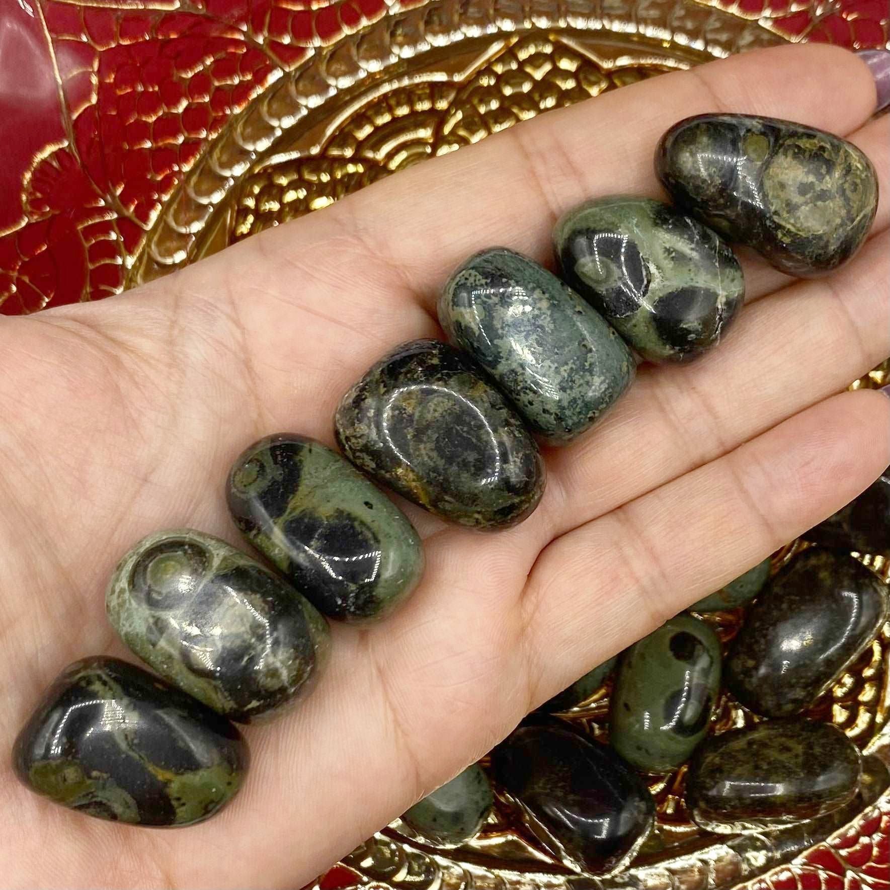 Kambaba Jasper (Crocodile) Tumblestones - Calm & Harmony Crystals