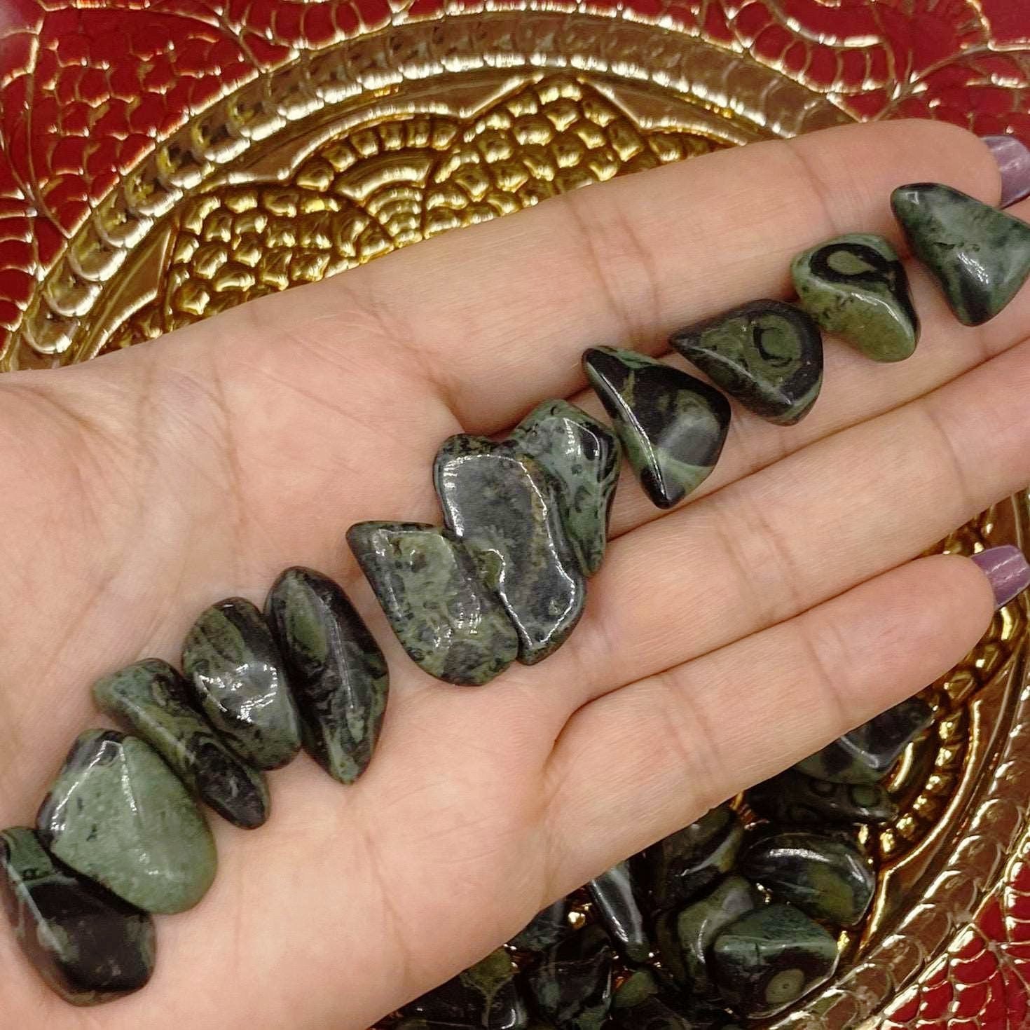 Nebula Stone Tumblestones - Expansion of Counsciousness & Courage Crystals