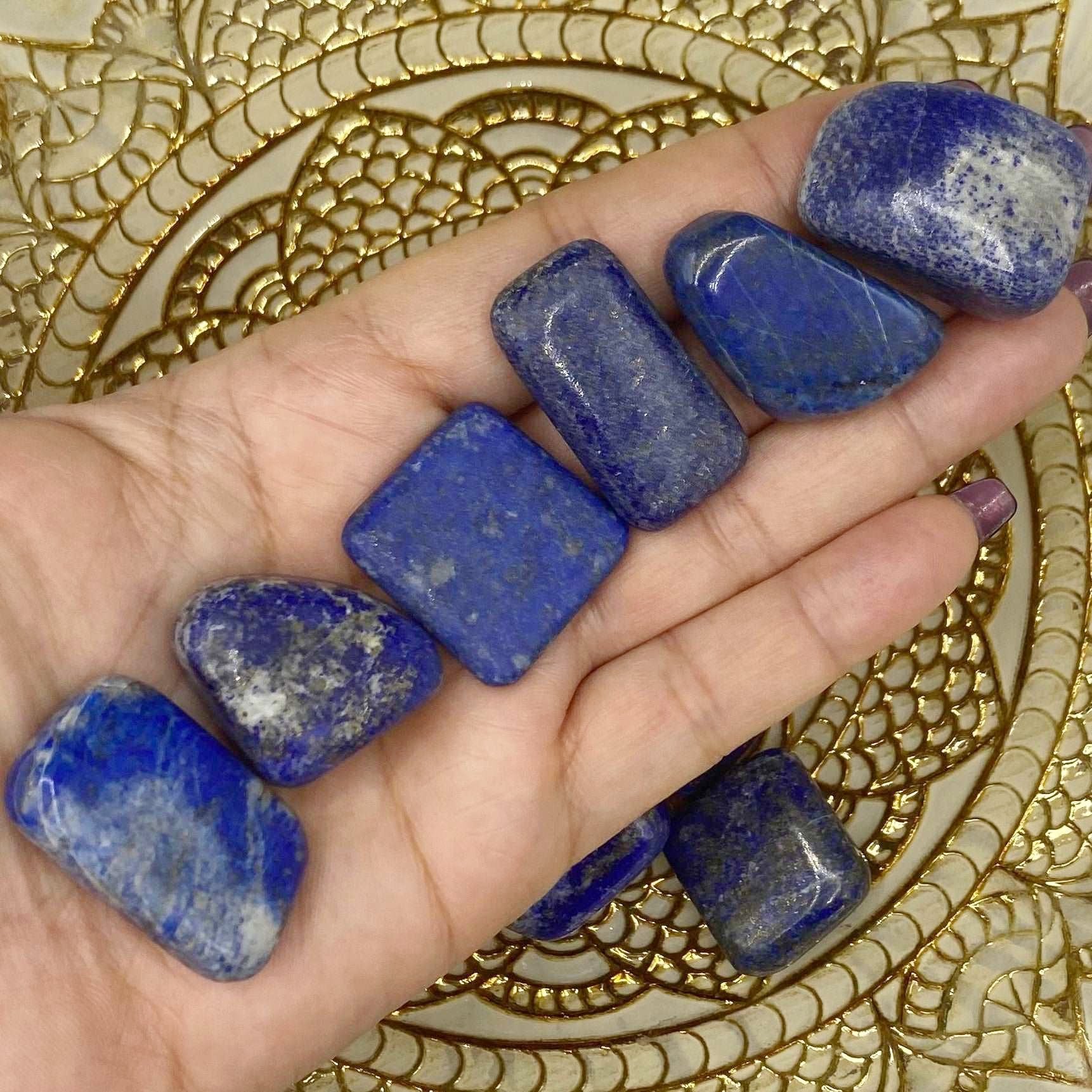 Lapis Lazuli Tumblestones - Spiritual Elevation & Wisdom Crystals