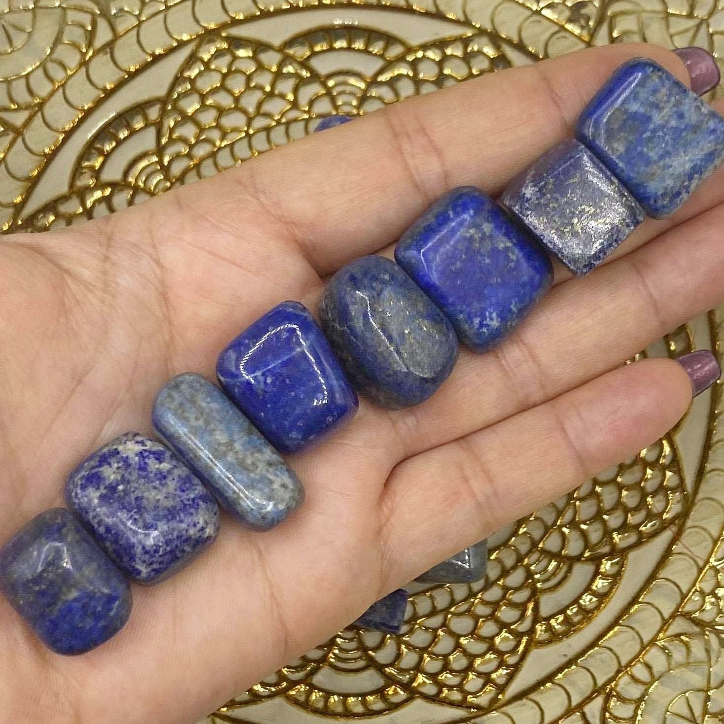 Lapis Lazuli Tumblestones - Spiritual Elevation & Wisdom Crystals