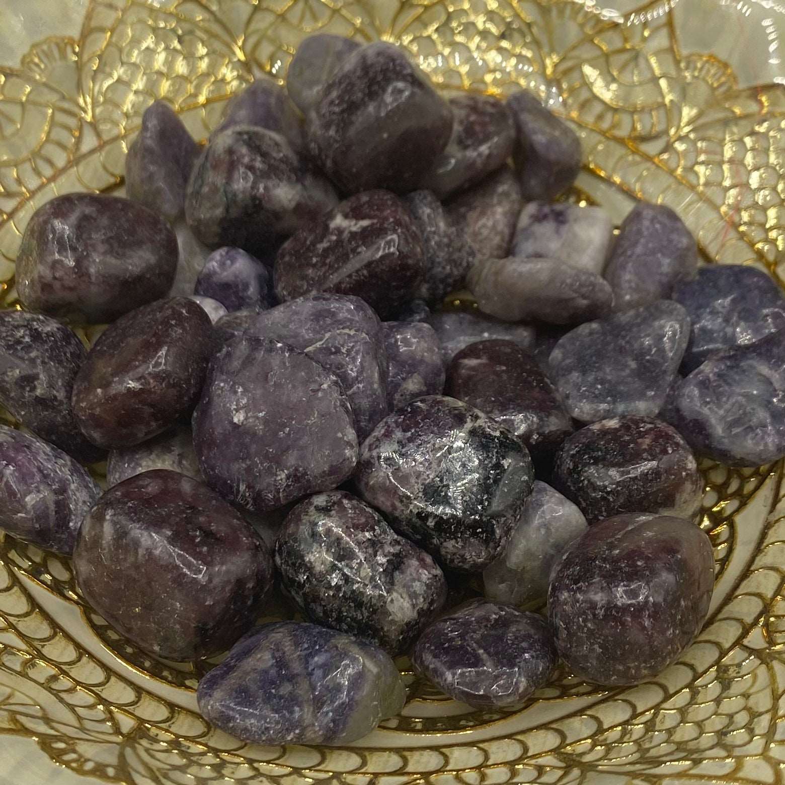 Lepidolite Tumblestones - Transmutation & Happiness Crystals
