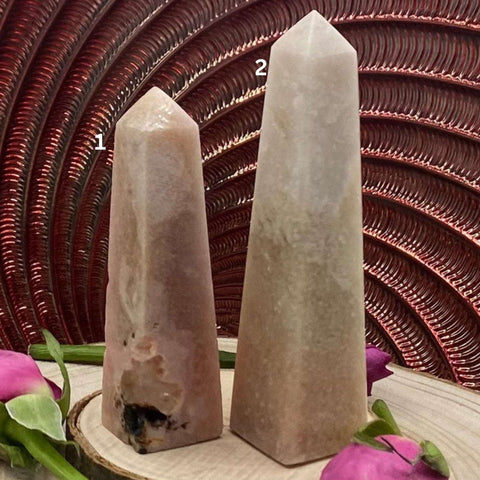 Pink Amethyst Obelisk - Emotional Healing & Wisdom Crystals