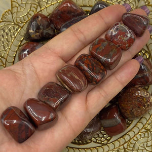 Poppy Jasper Tumblestones - Vitality & Spiritual Perception BD Crystals