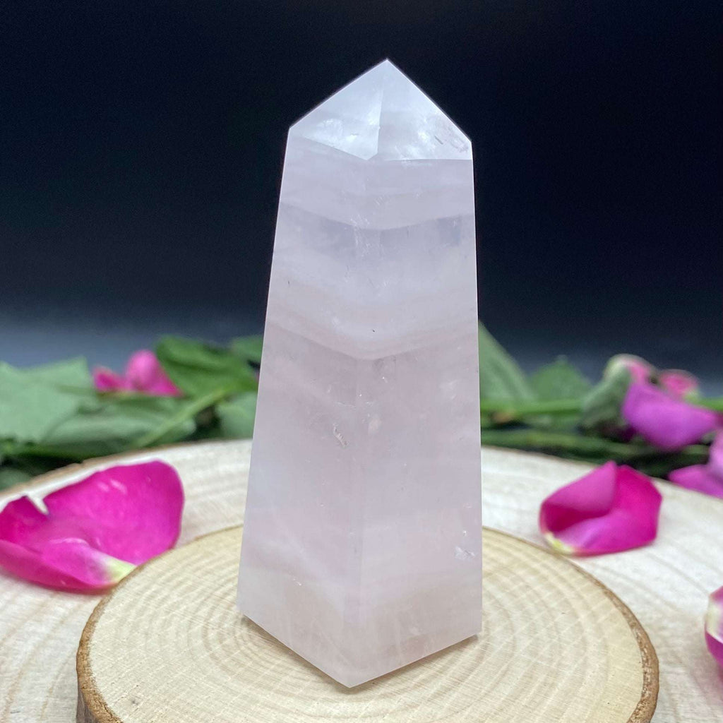 Rose Quartz Obelisk - Universal & Unconditional Love Crystals