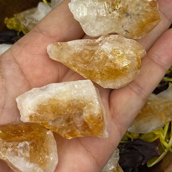 Rough Citrine (Heat Treated) Chunk - Abundance & Success Crystals