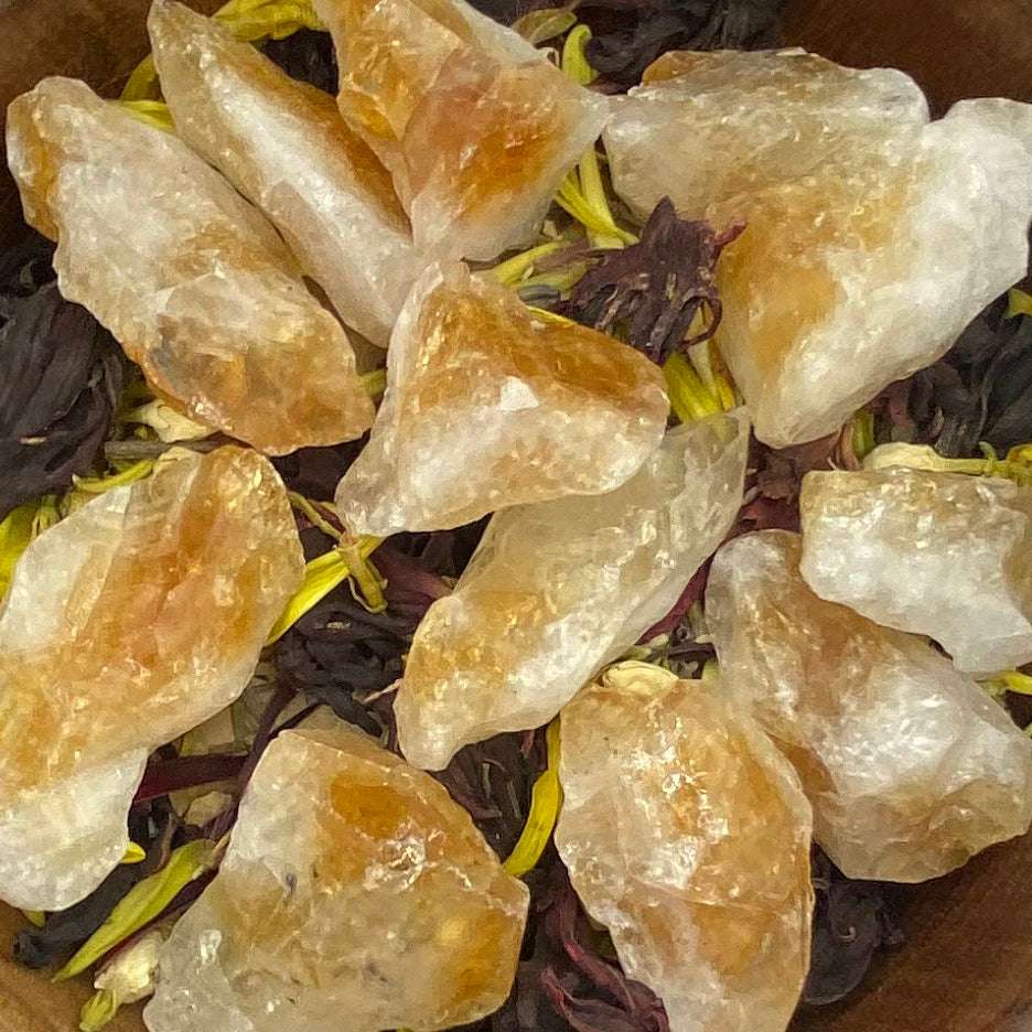Rough Citrine (Heat Treated) Chunk - Abundance & Success Small Crystals