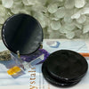 Black Obsidian Scrying Mirror 8cm x 8cm Crystals