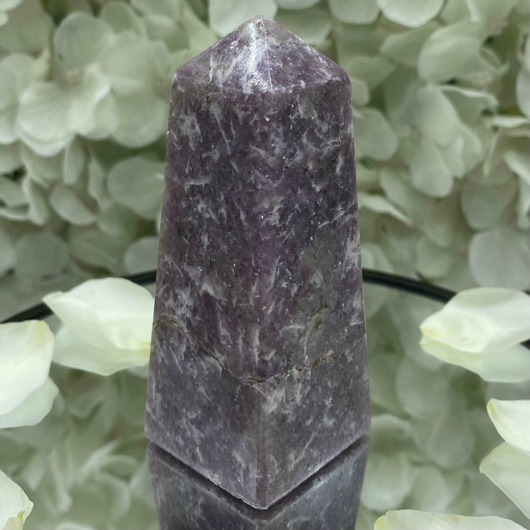 Lepidolite Obelisk - Transmutation & Happiness 3- 9cm Crystals