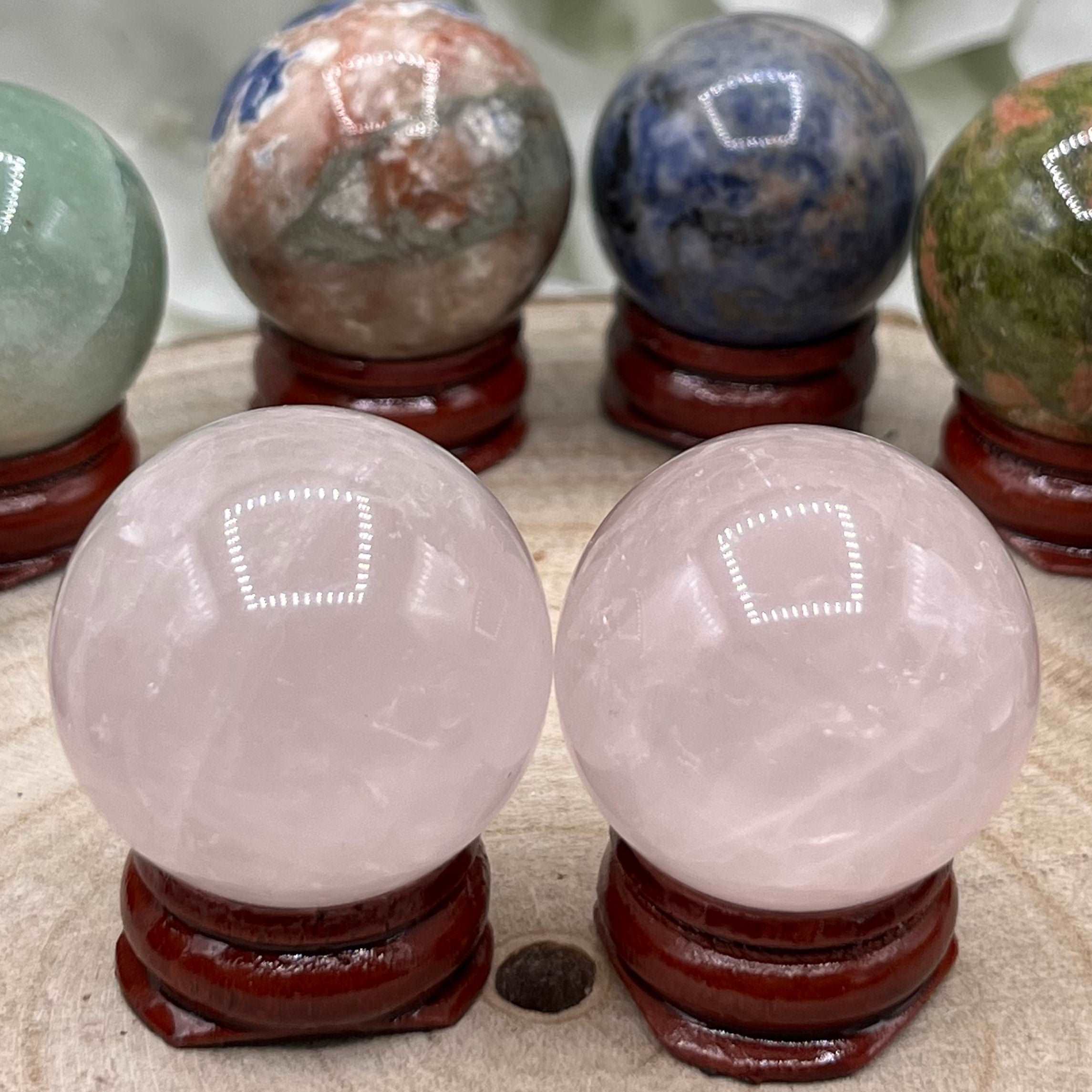 Crystal Spheres Rose Quartz Small- 3cm Crystals