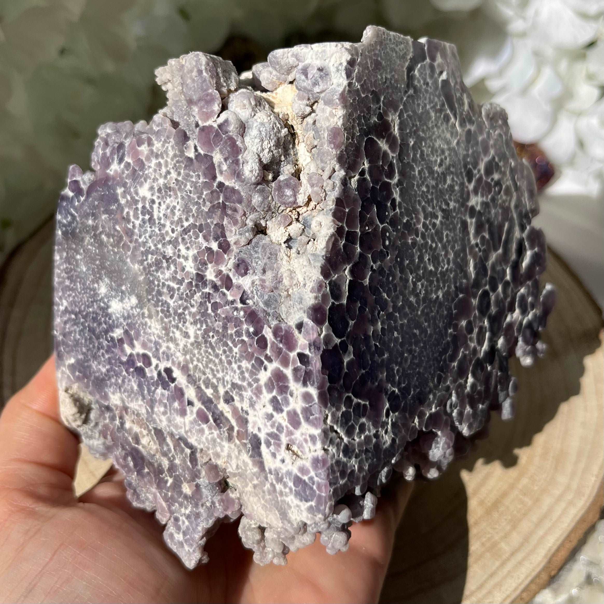 Grape Agate Cluster Crystals