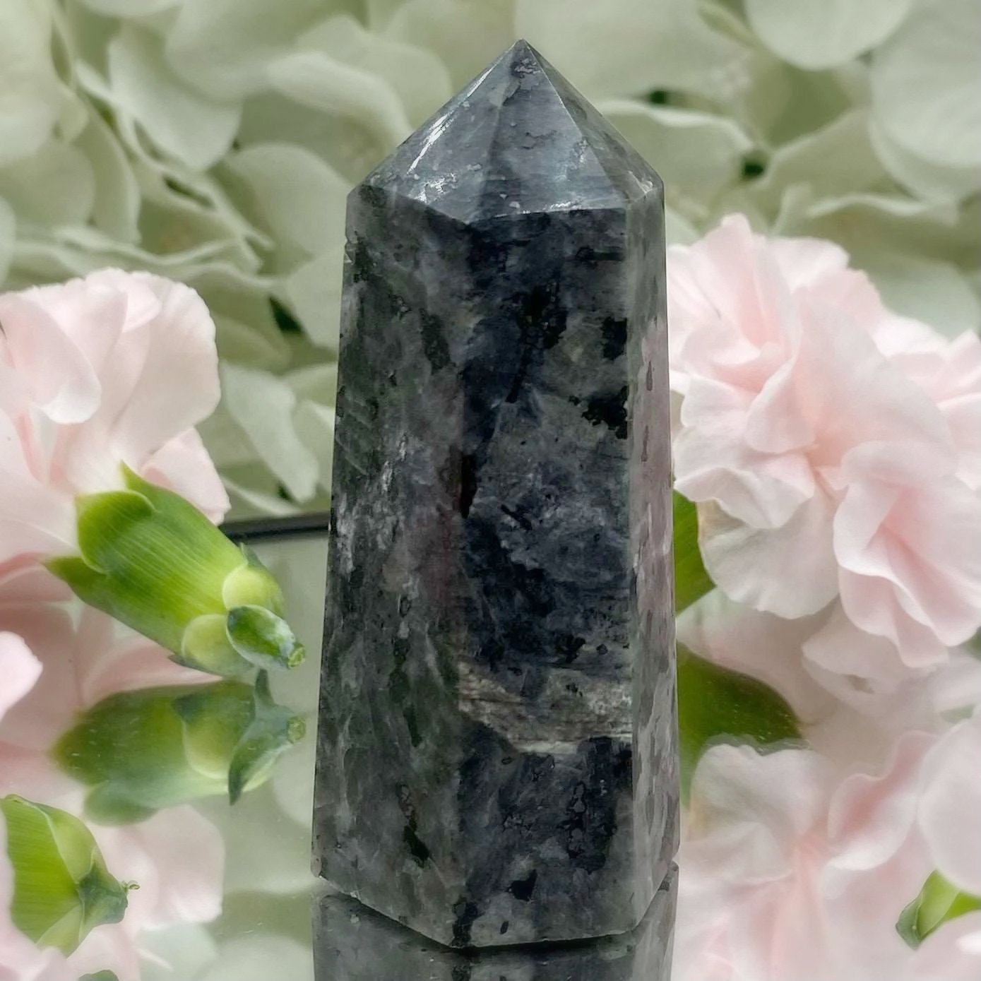 Larvikite Point Crystals
