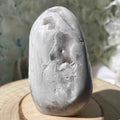 Druzy Snow Agate Freeform 9.4cm x 5.2cm Crystals