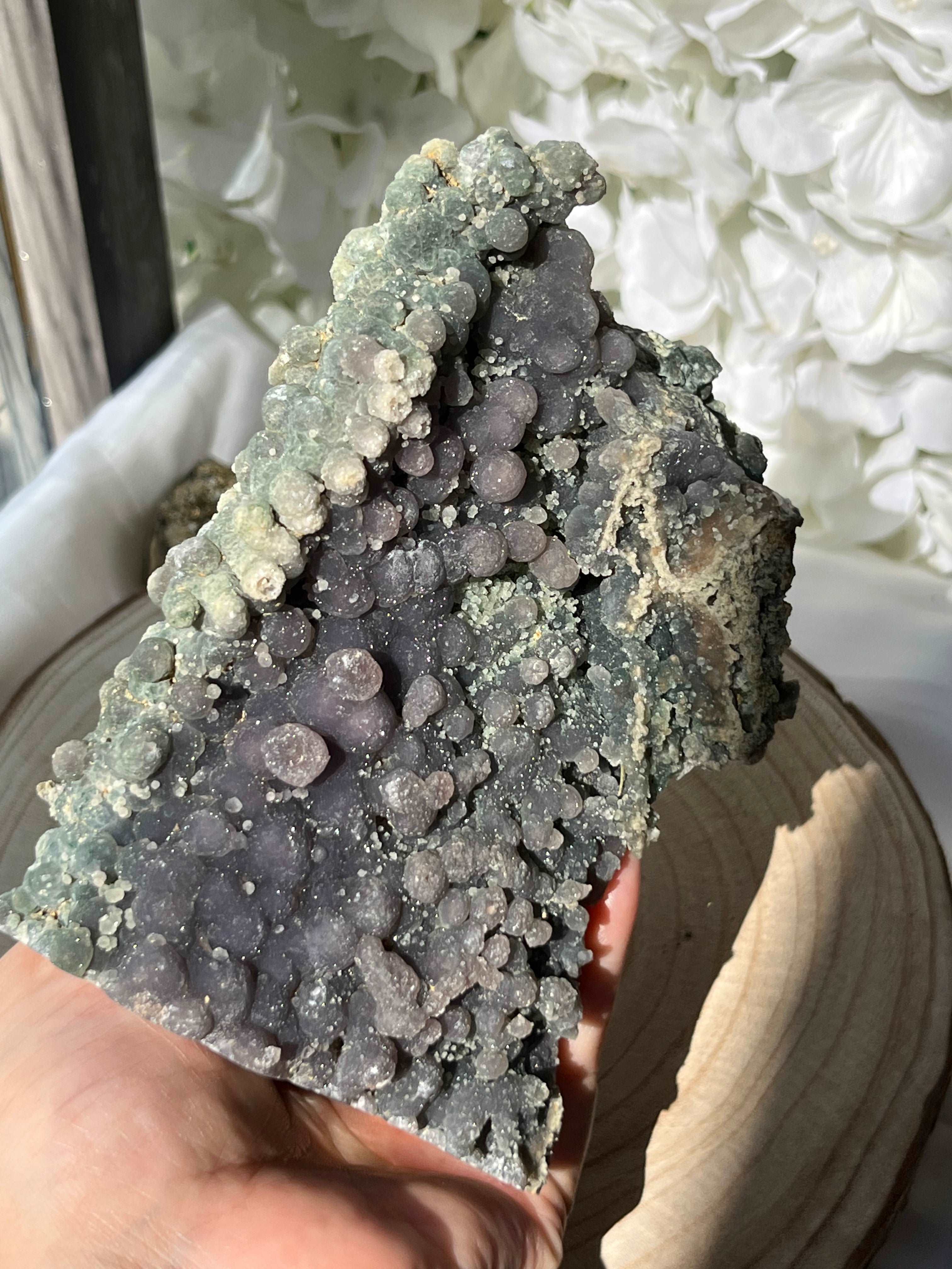 Grape Agate Cluster Crystals