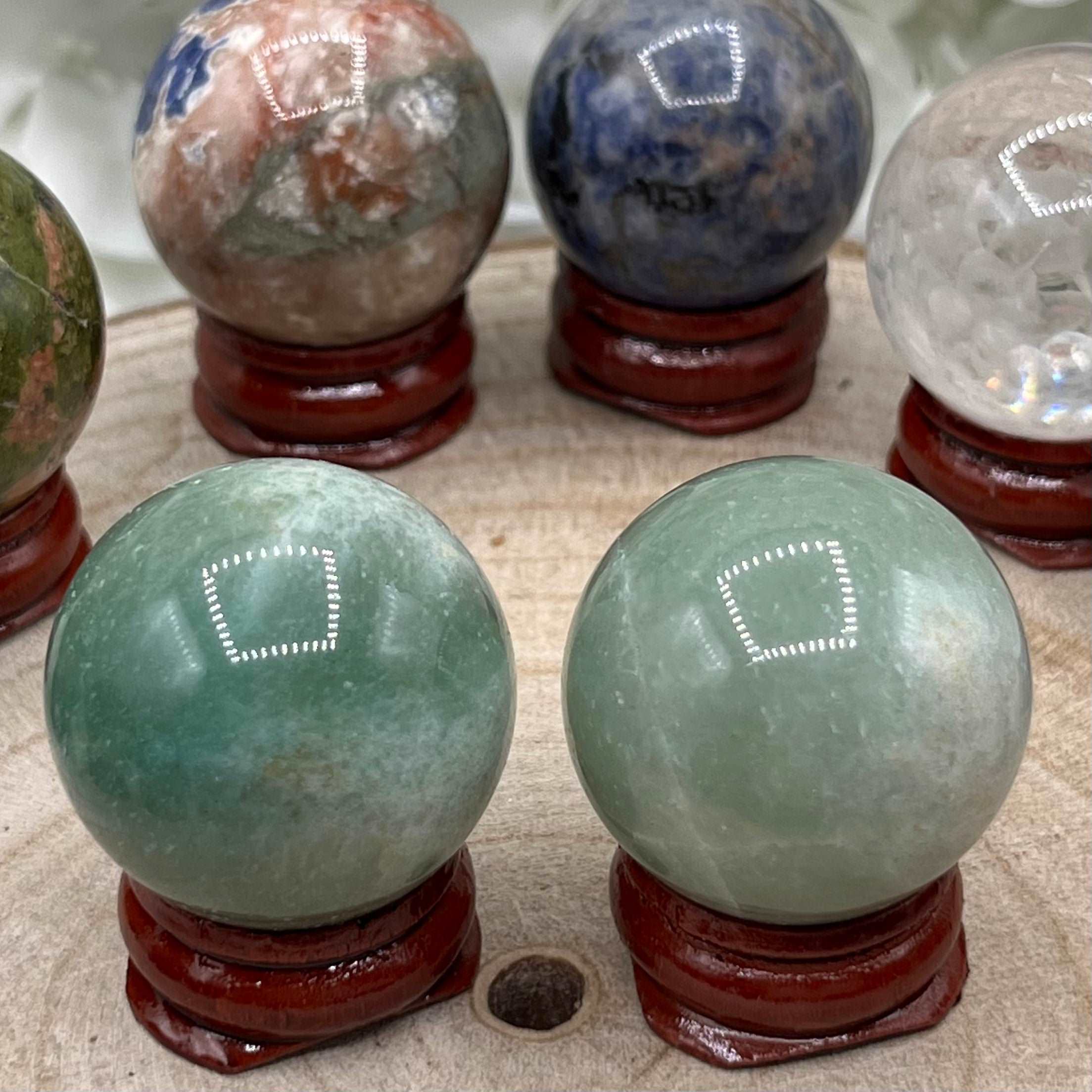 Crystal Spheres Green Aventurine Small- 3cm Crystals