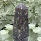 Lepidolite Obelisk - Transmutation & Happiness Crystals