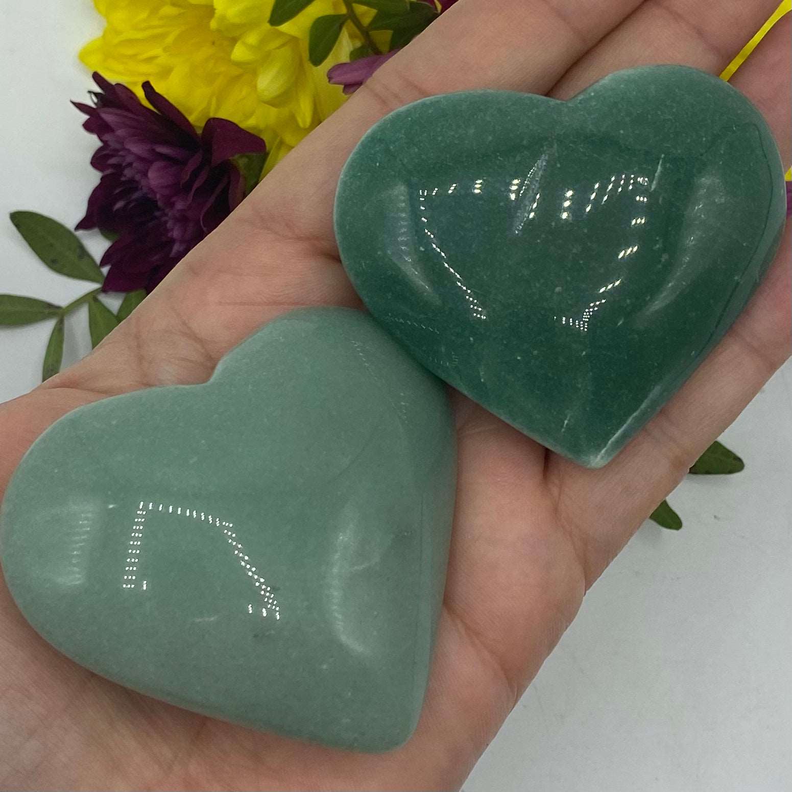 Green Quartz Heart - Vitality & Healing Crystals