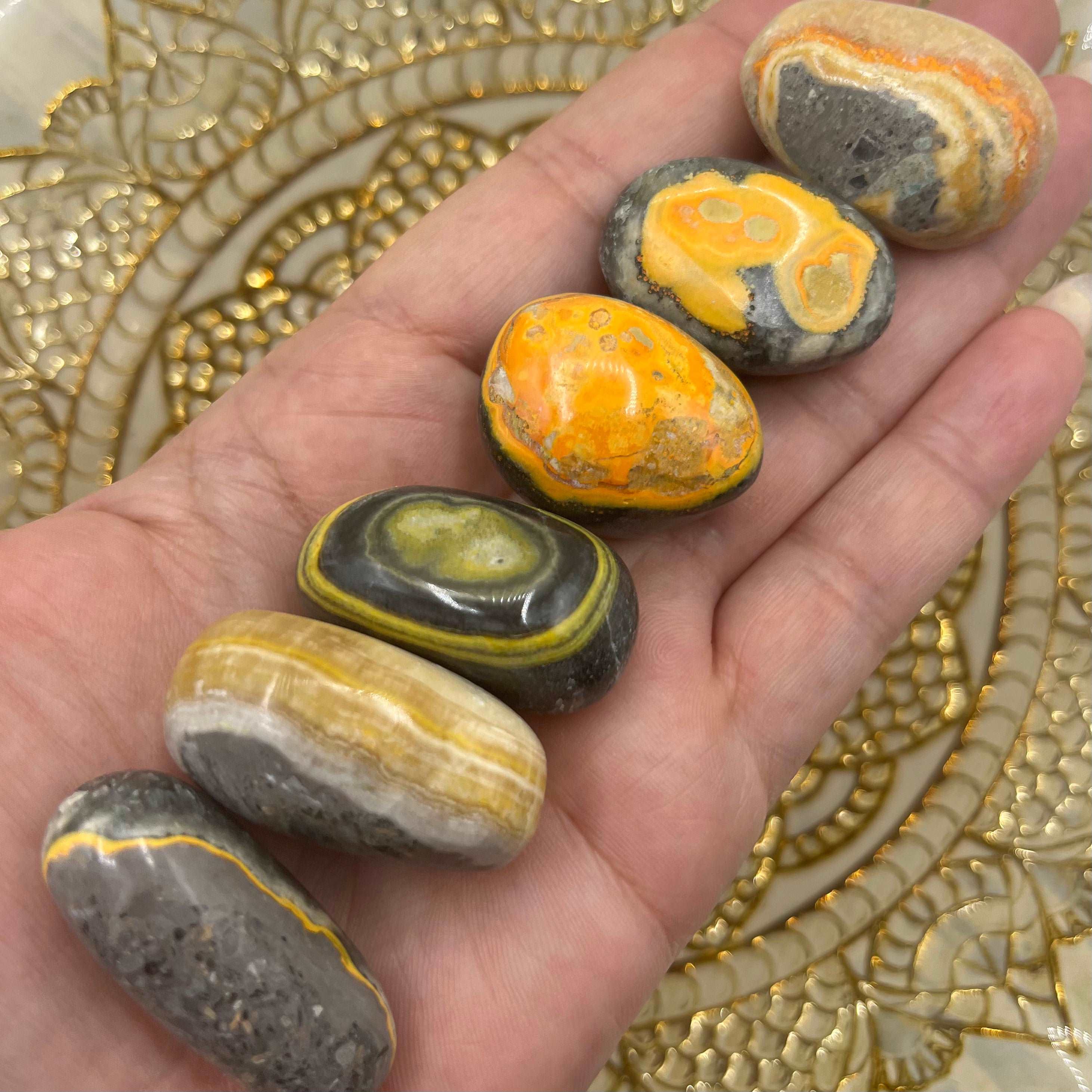 Bumblebee Jasper Tumblestones Crystals