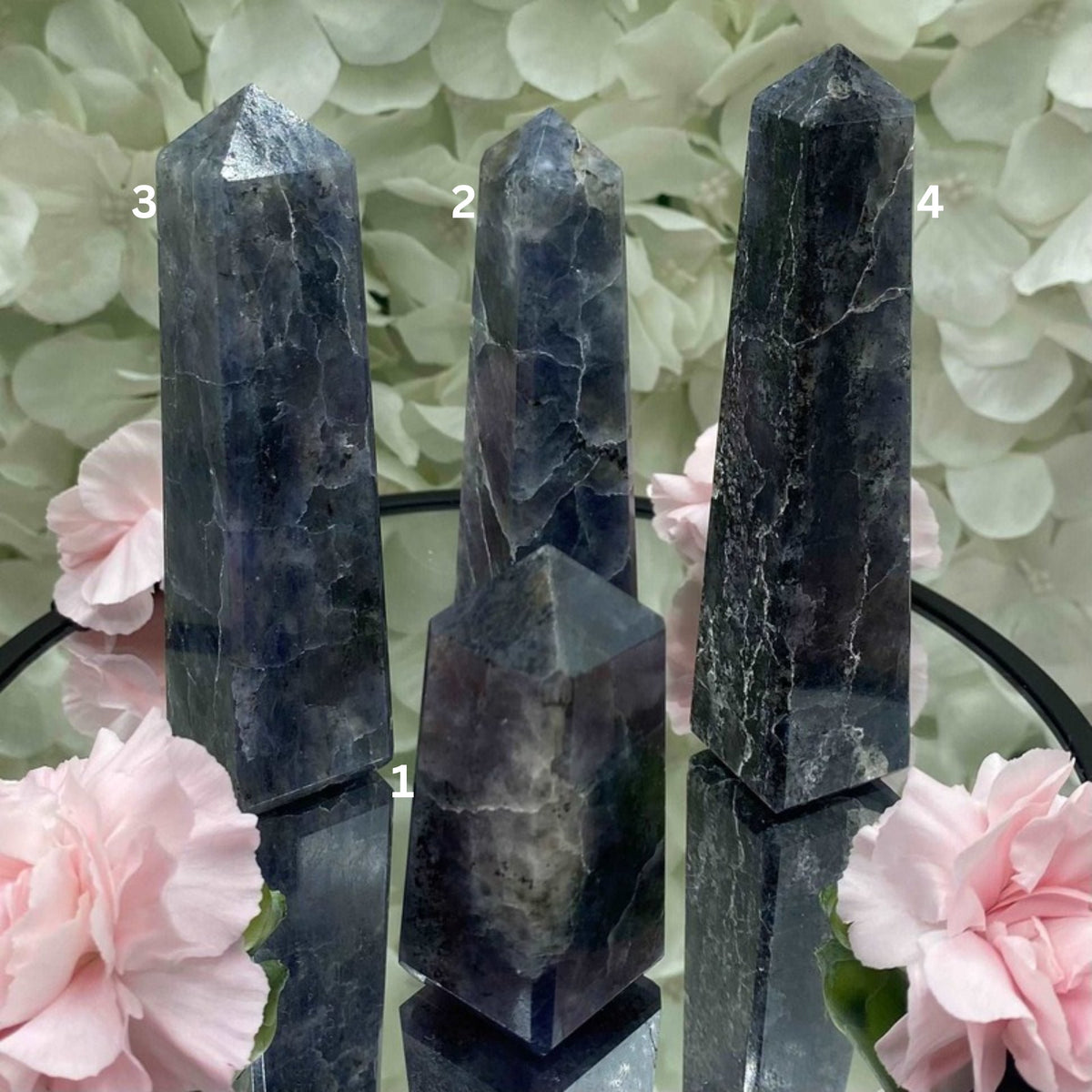 Iolite (Water Saphire) Obelisk - Psychic Abilities & Self-Awareness Crystals
