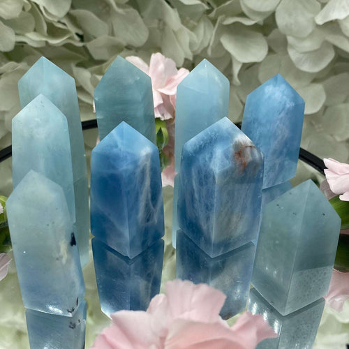 Aquamarine Point - Serenity & Intuition Crystals