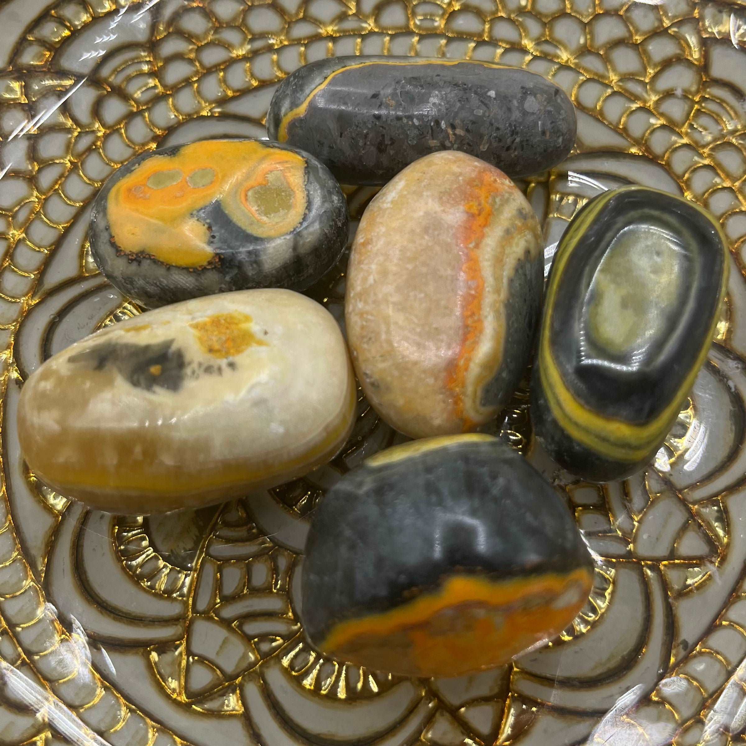 Bumblebee Jasper Tumblestones Crystals