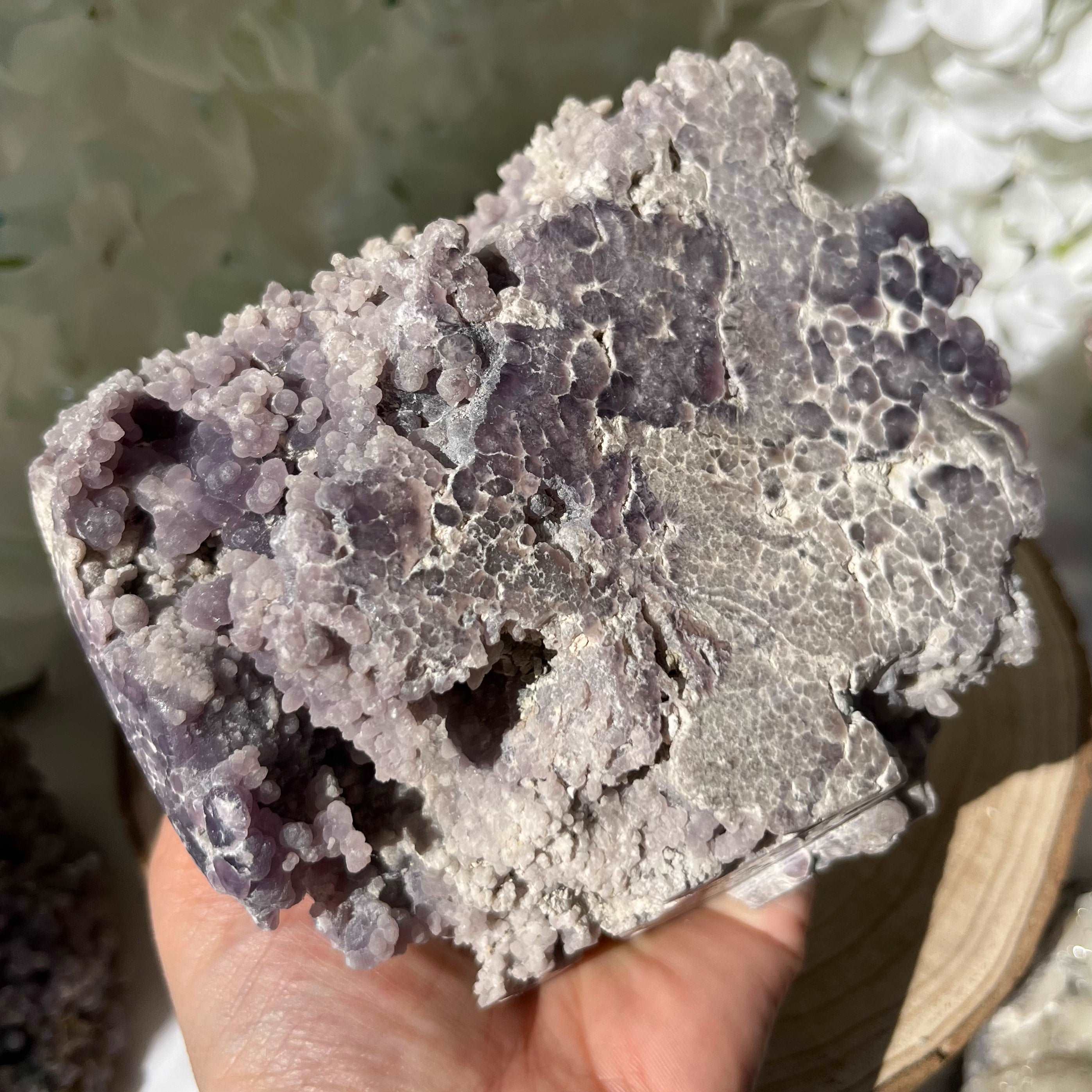Grape Agate Cluster Crystals