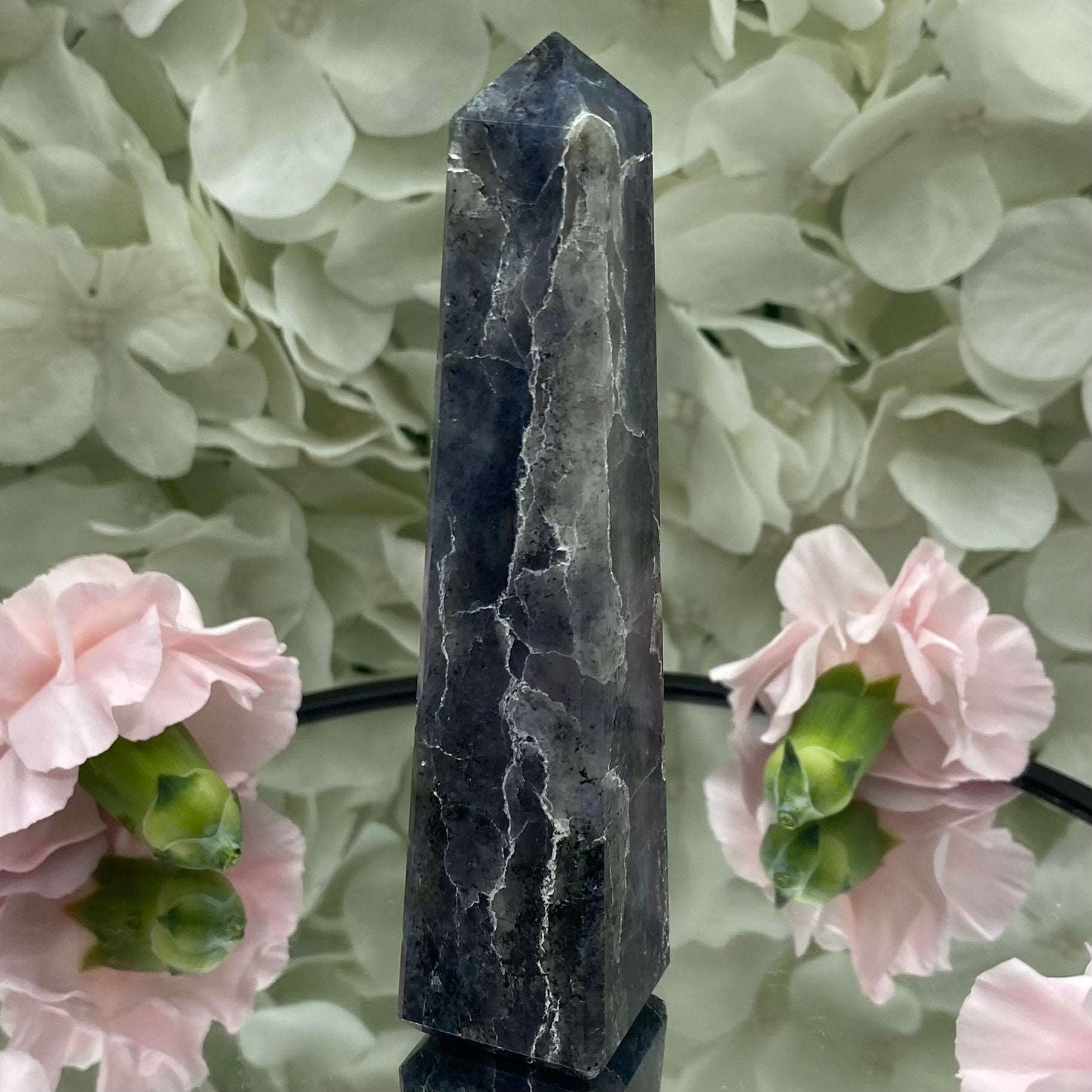 Iolite (Water Saphire) Obelisk - Psychic Abilities & Self-Awareness 4- 10.2cm Crystals
