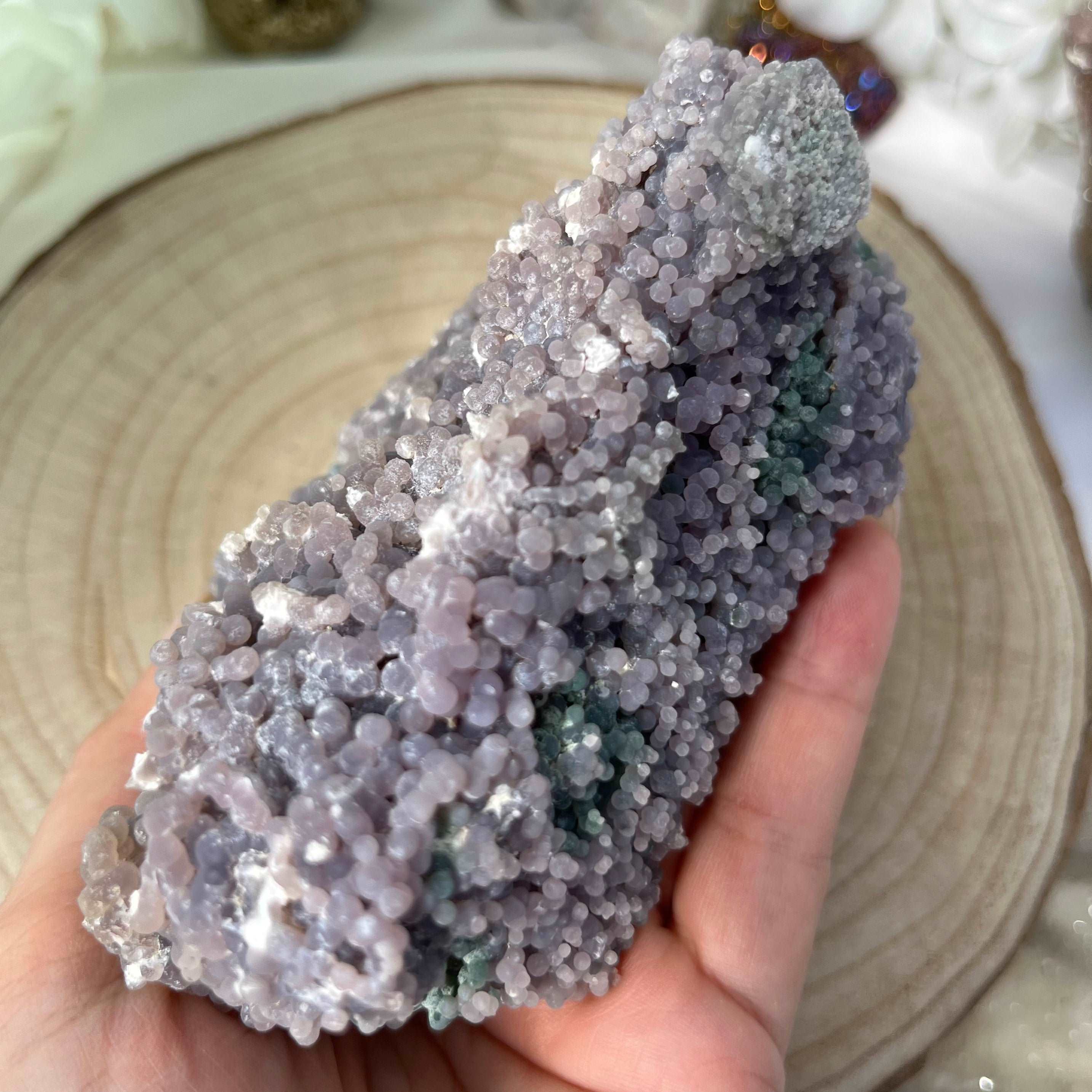 Grape Agate Cluster Crystals