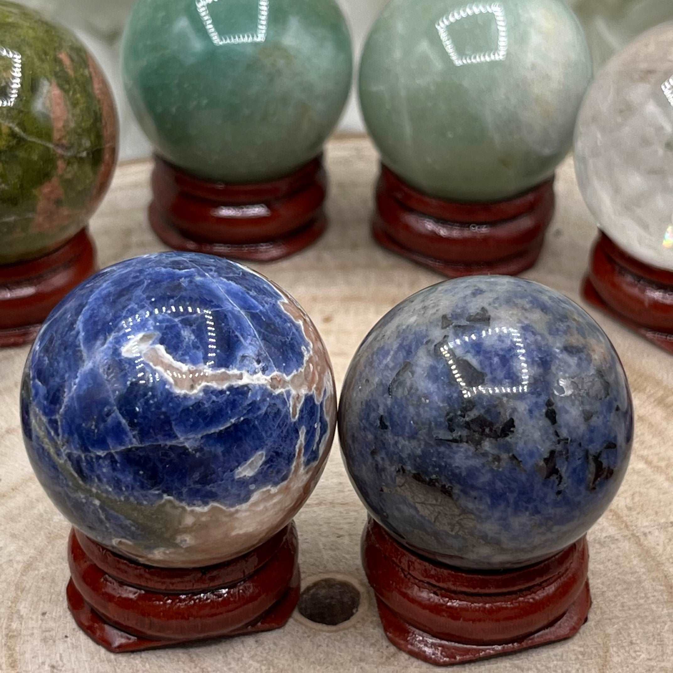 Crystal Spheres Sodalite Small- 3cm Crystals