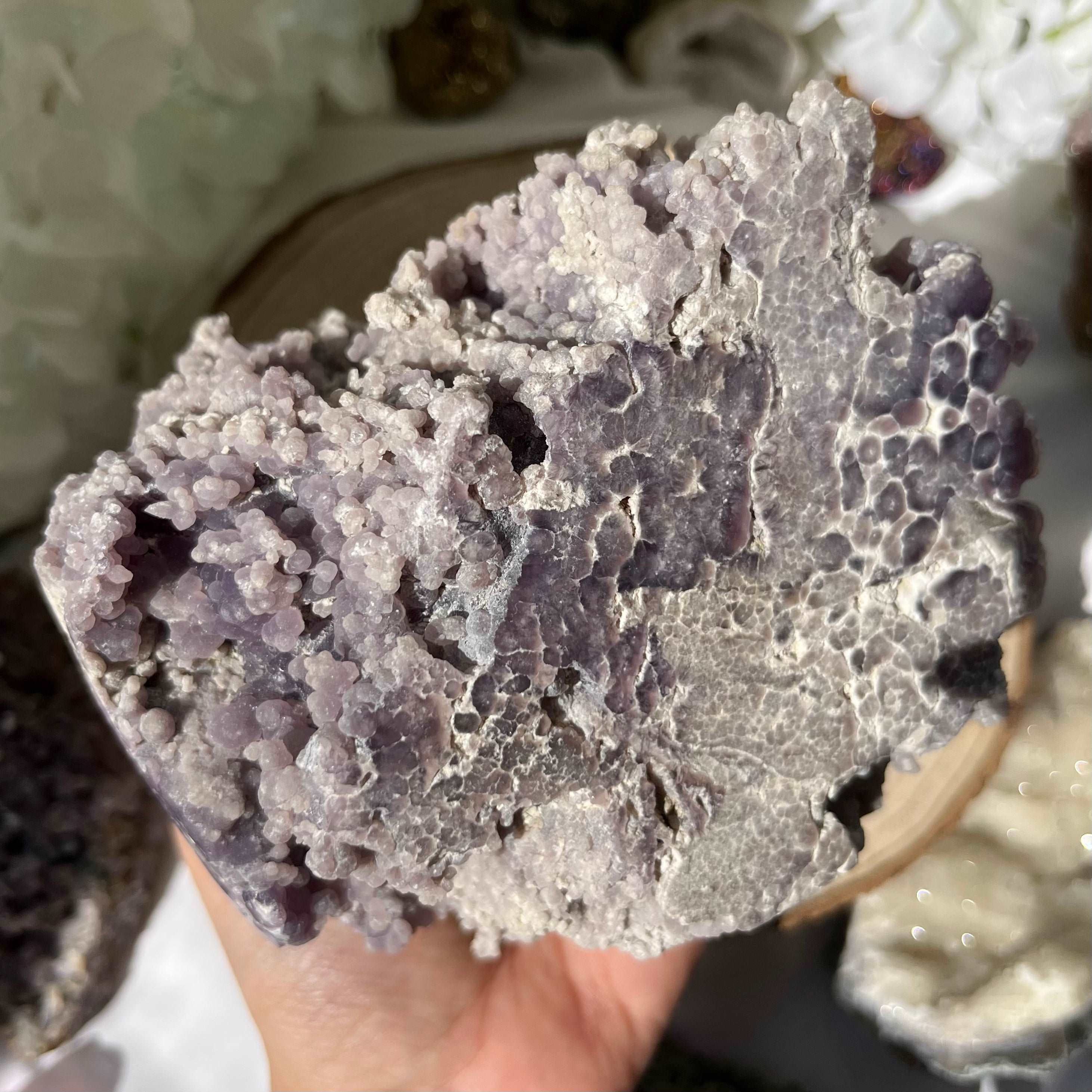 Grape Agate Cluster Crystals