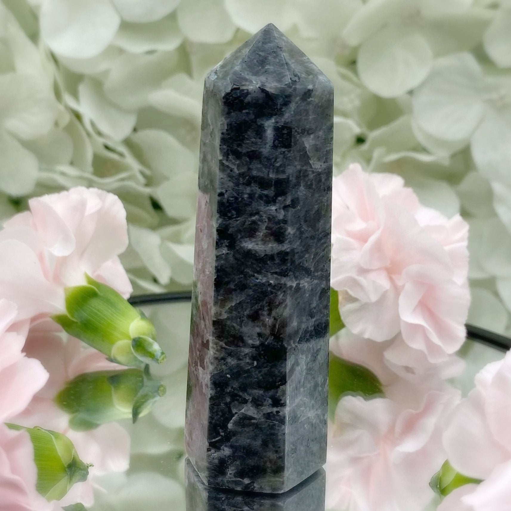 Larvikite Point 3- 8.2cm Crystals