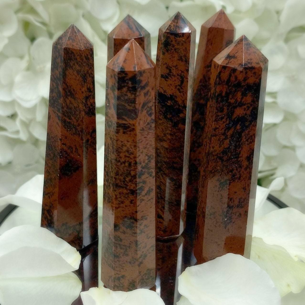 Mahogany Obsidian Point - Grounding & Protection Crystals