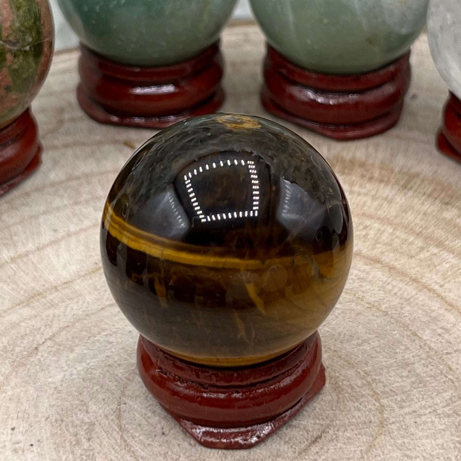Crystal Spheres Tiger Eye Small- 3cm Crystals