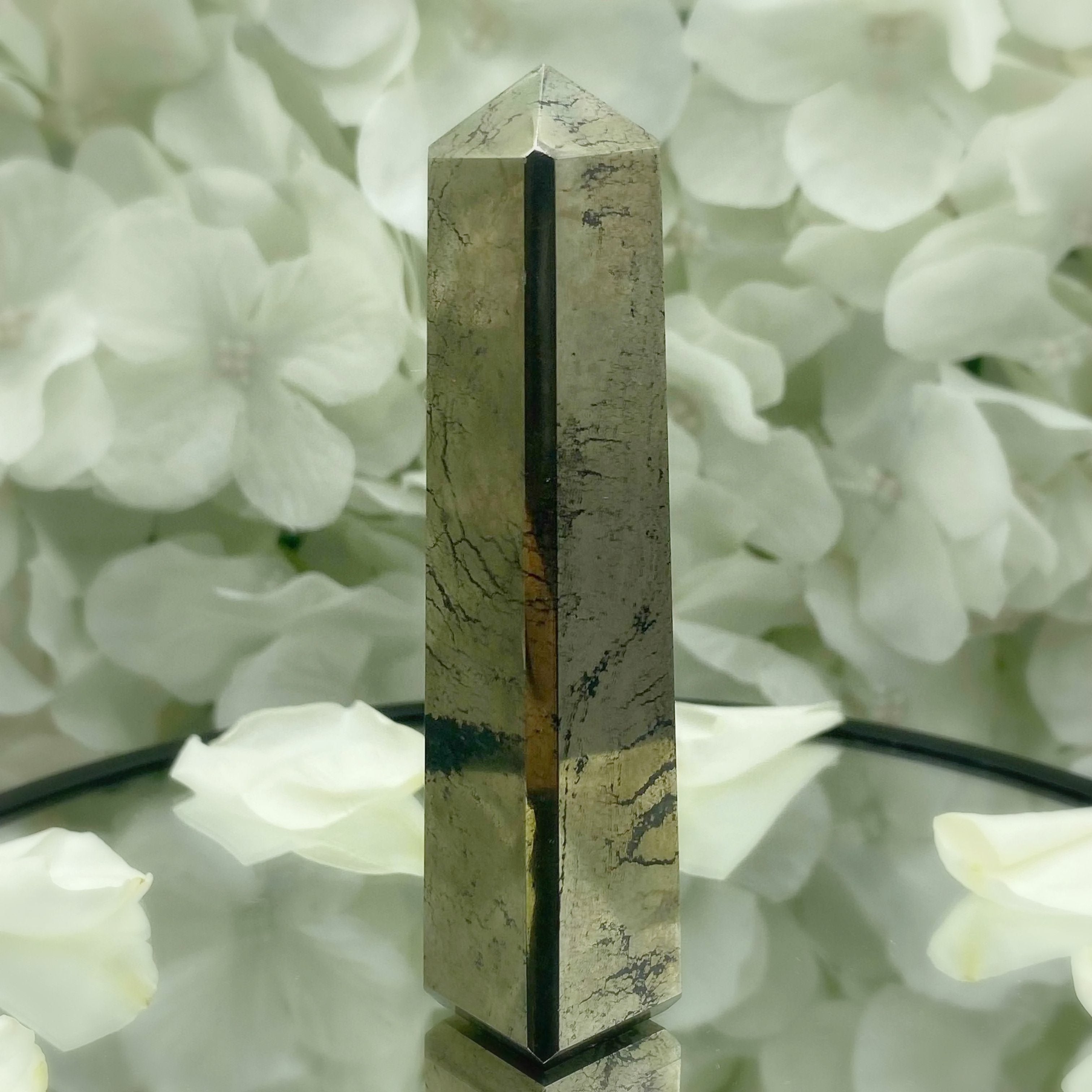 Healers Gold Obelisk 3- 8.6cm Crystals
