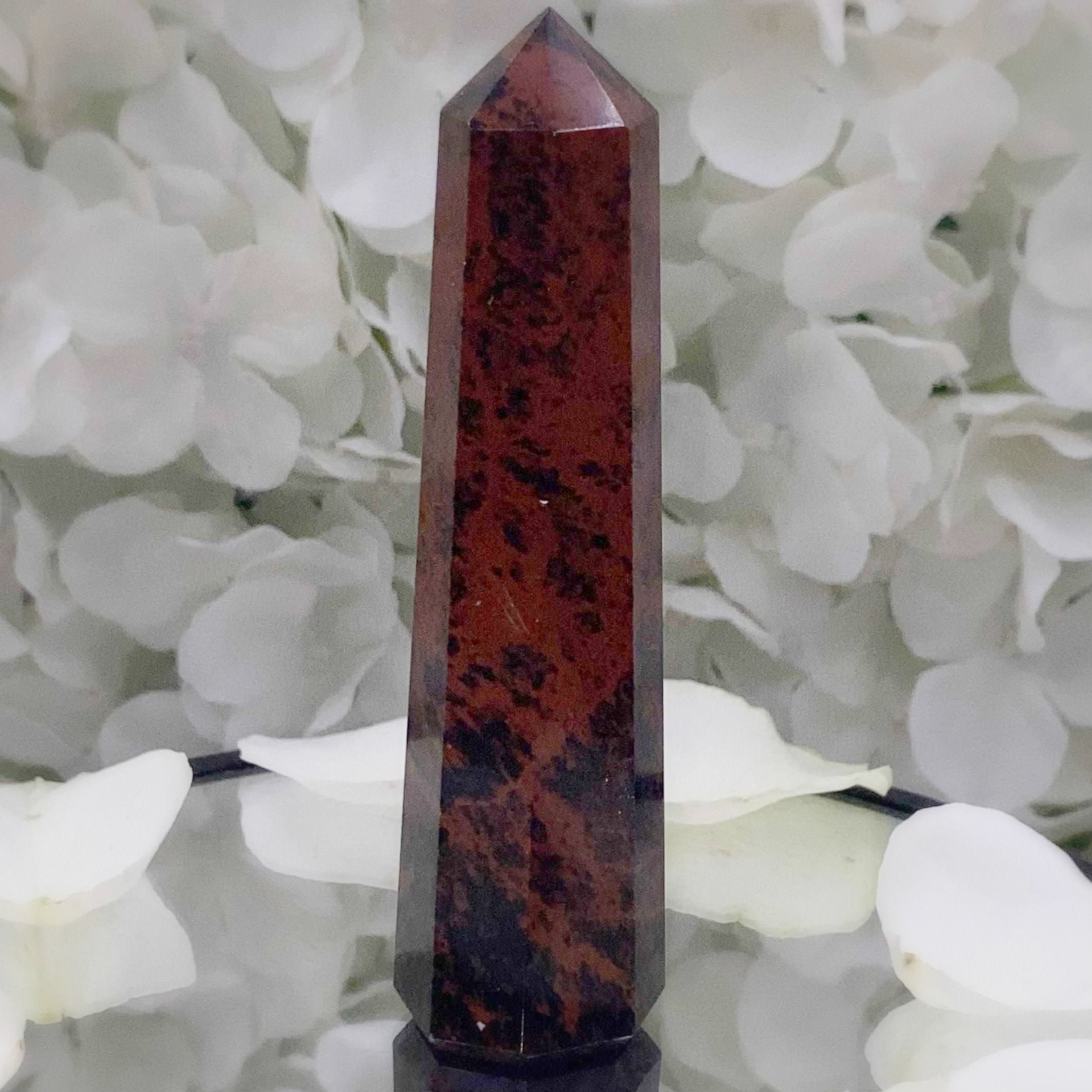 Mahogany Obsidian Point - Grounding & Protection Crystals