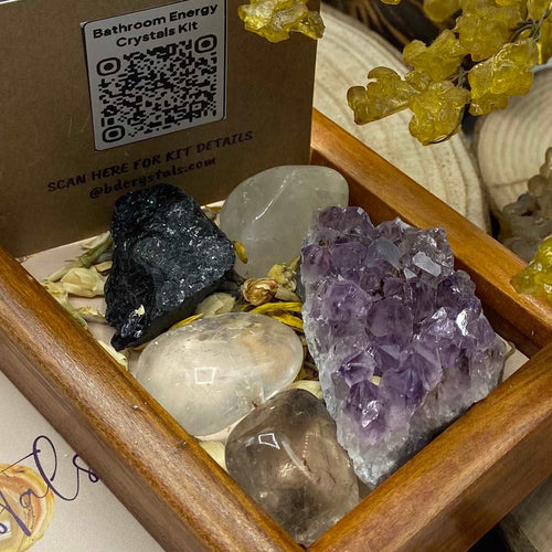 Bathroom Energy Crystals Kit Tumblestones Crystals
