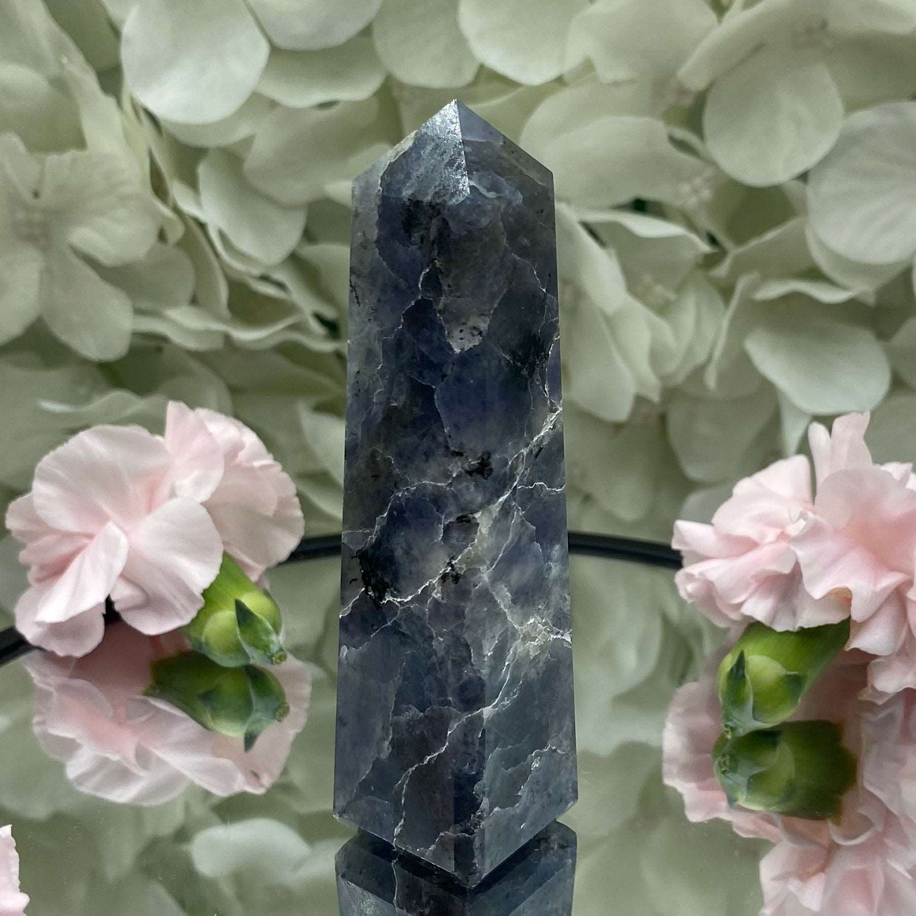 Iolite (Water Saphire) Obelisk - Psychic Abilities & Self-Awareness Crystals