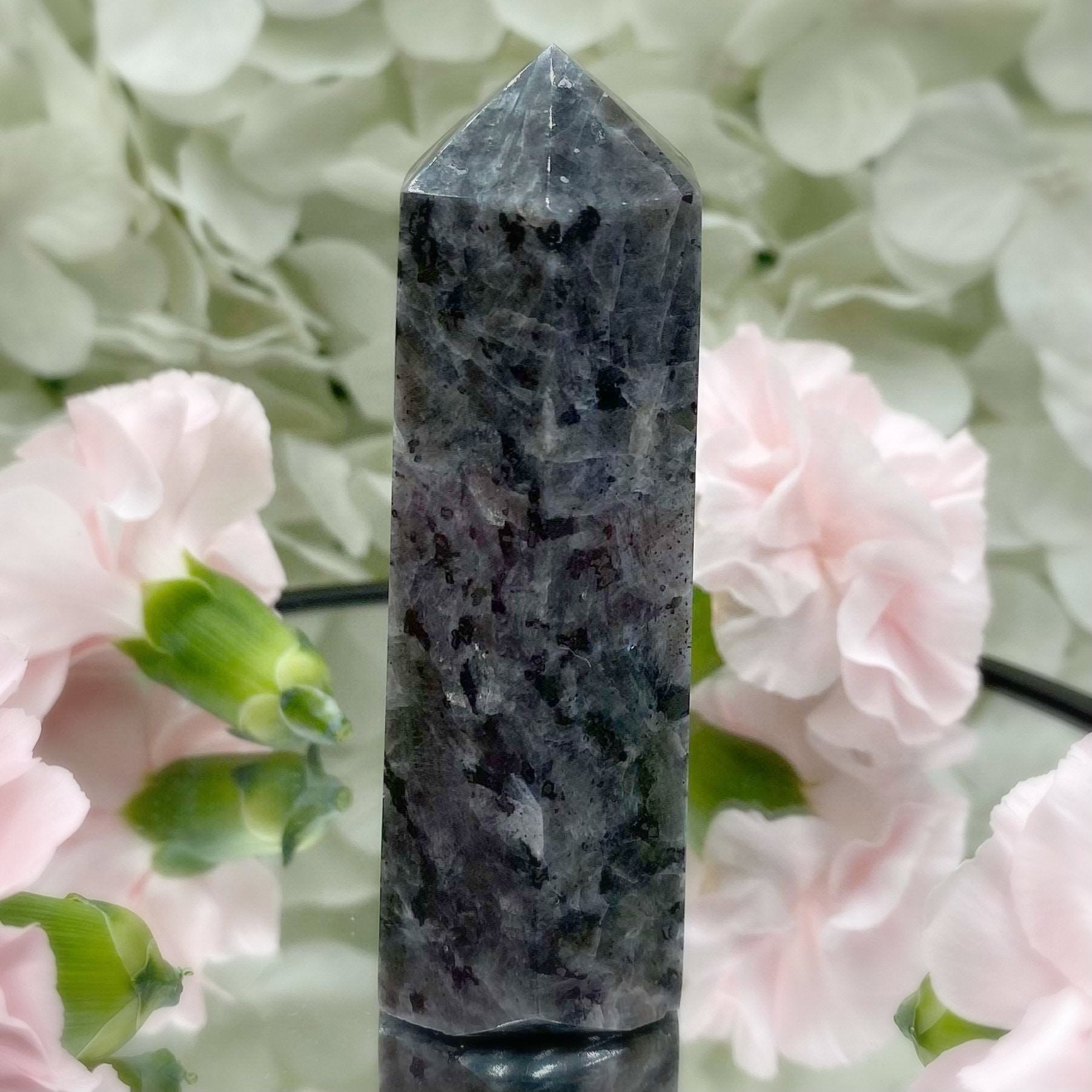 Larvikite Point 4- 8.3cm Crystals
