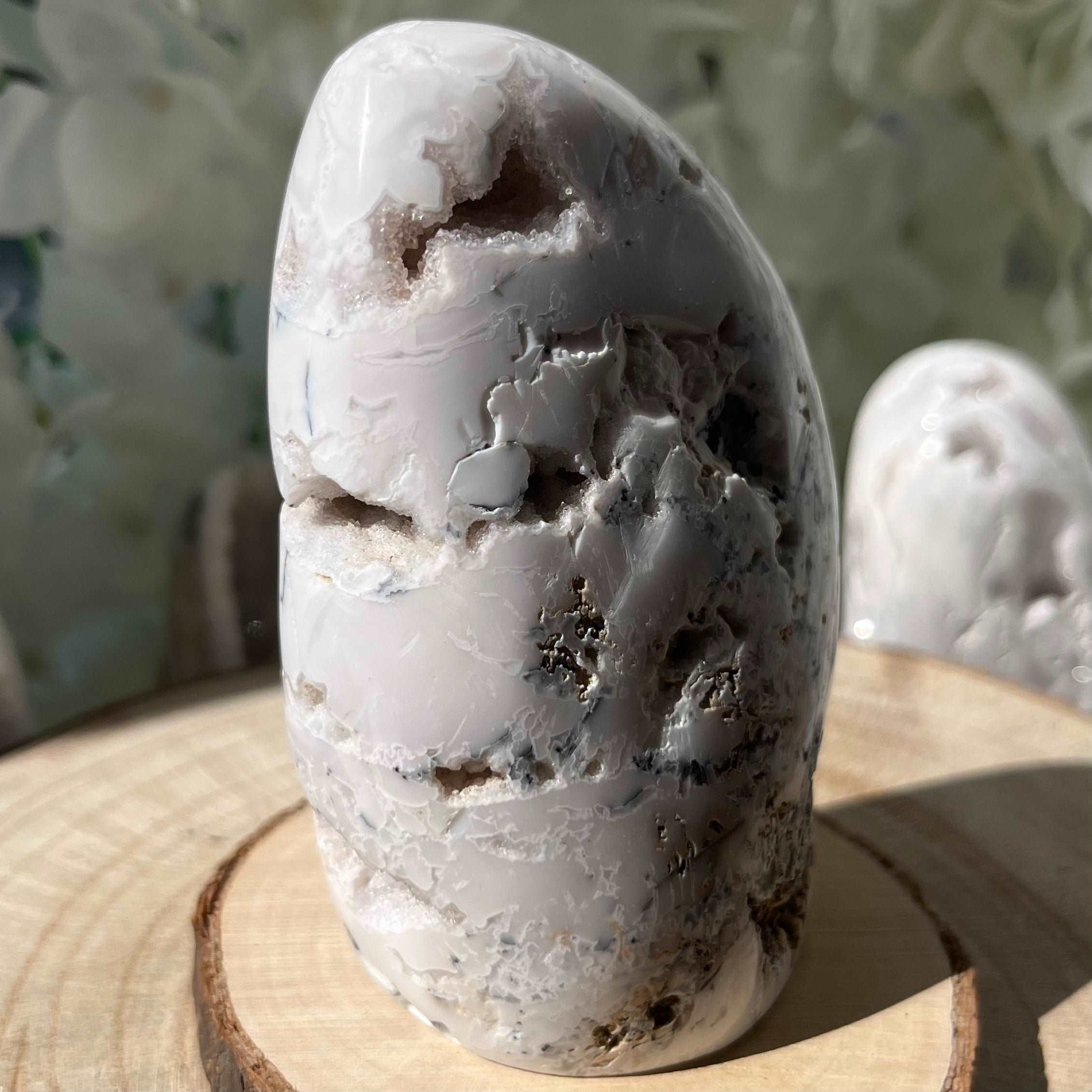 Druzy Snow Agate Freeform Crystals