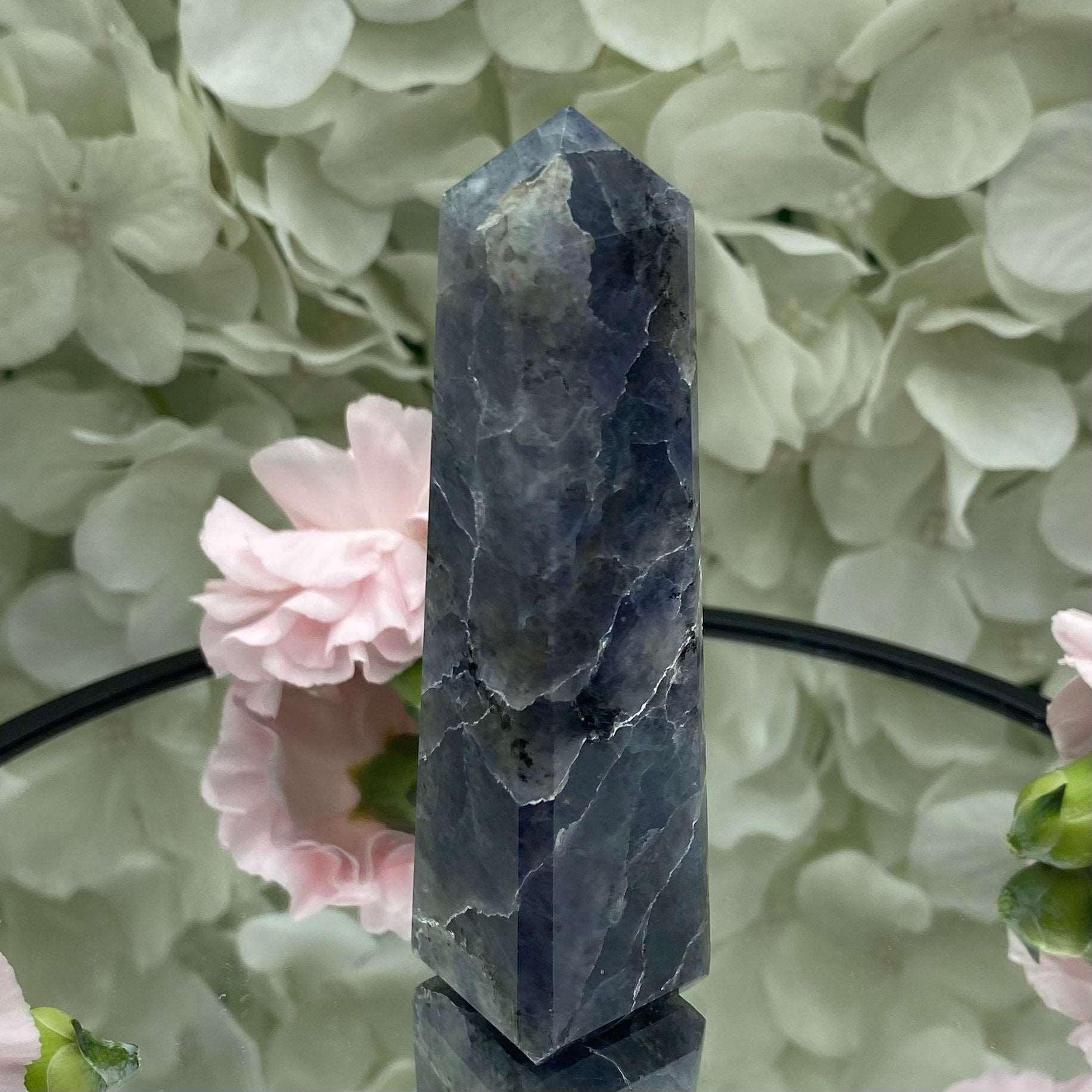 Iolite (Water Saphire) Obelisk - Psychic Abilities & Self-Awareness 2- 8.7cm Crystals