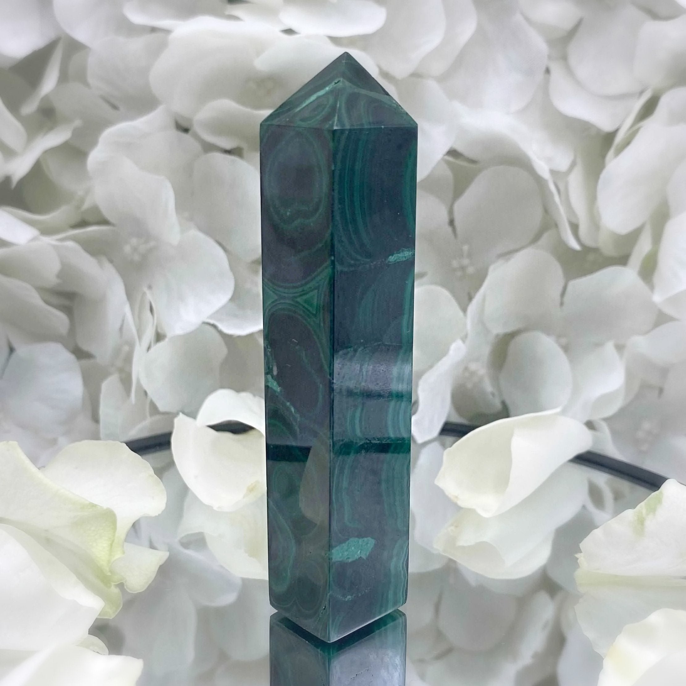 Malachite Point - Courage & Vitality Crystals