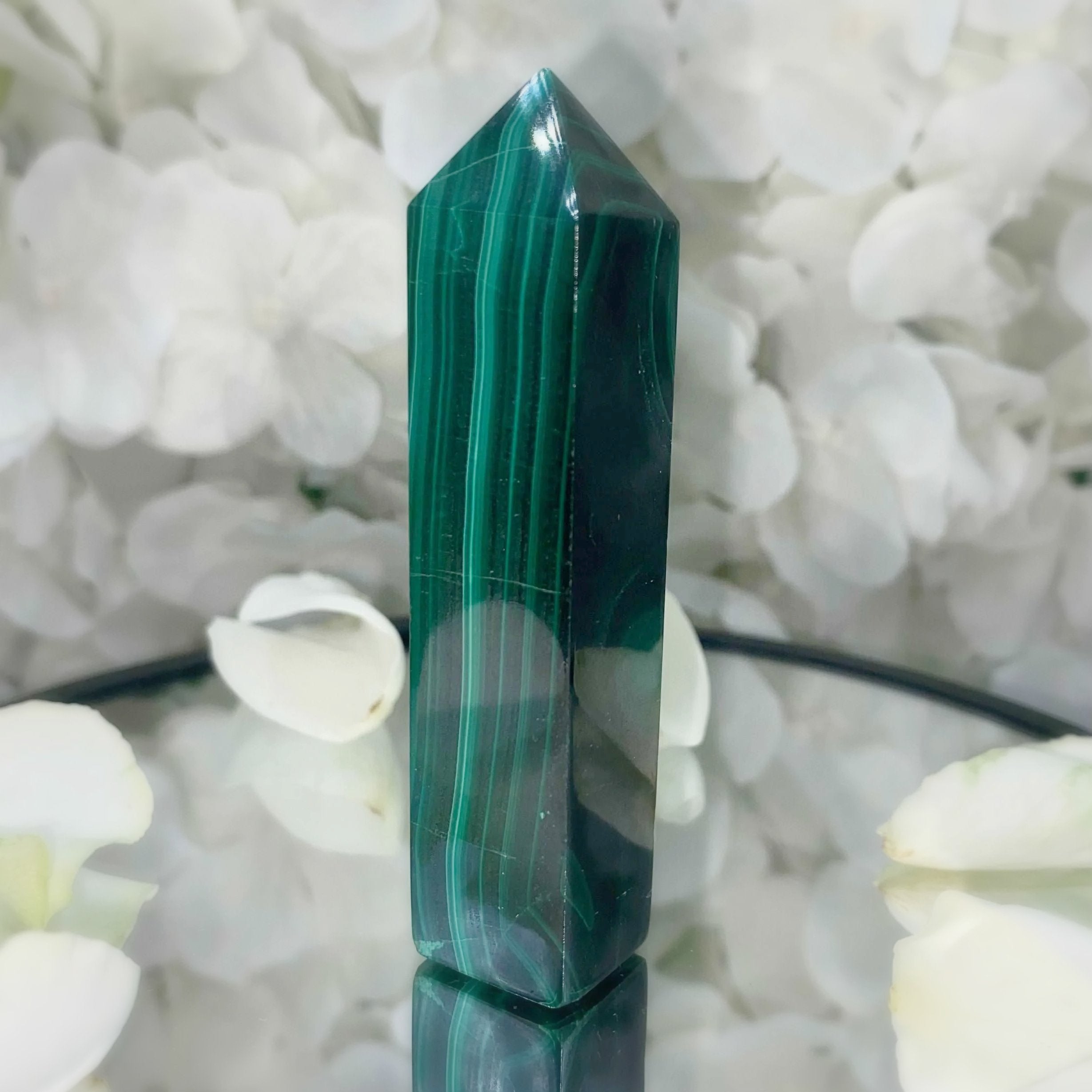 Malachite Point - Courage & Vitality Crystals