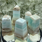 Caribbean Calcite Obelisk - Spiritual Growth & Self-Confidence Crystals