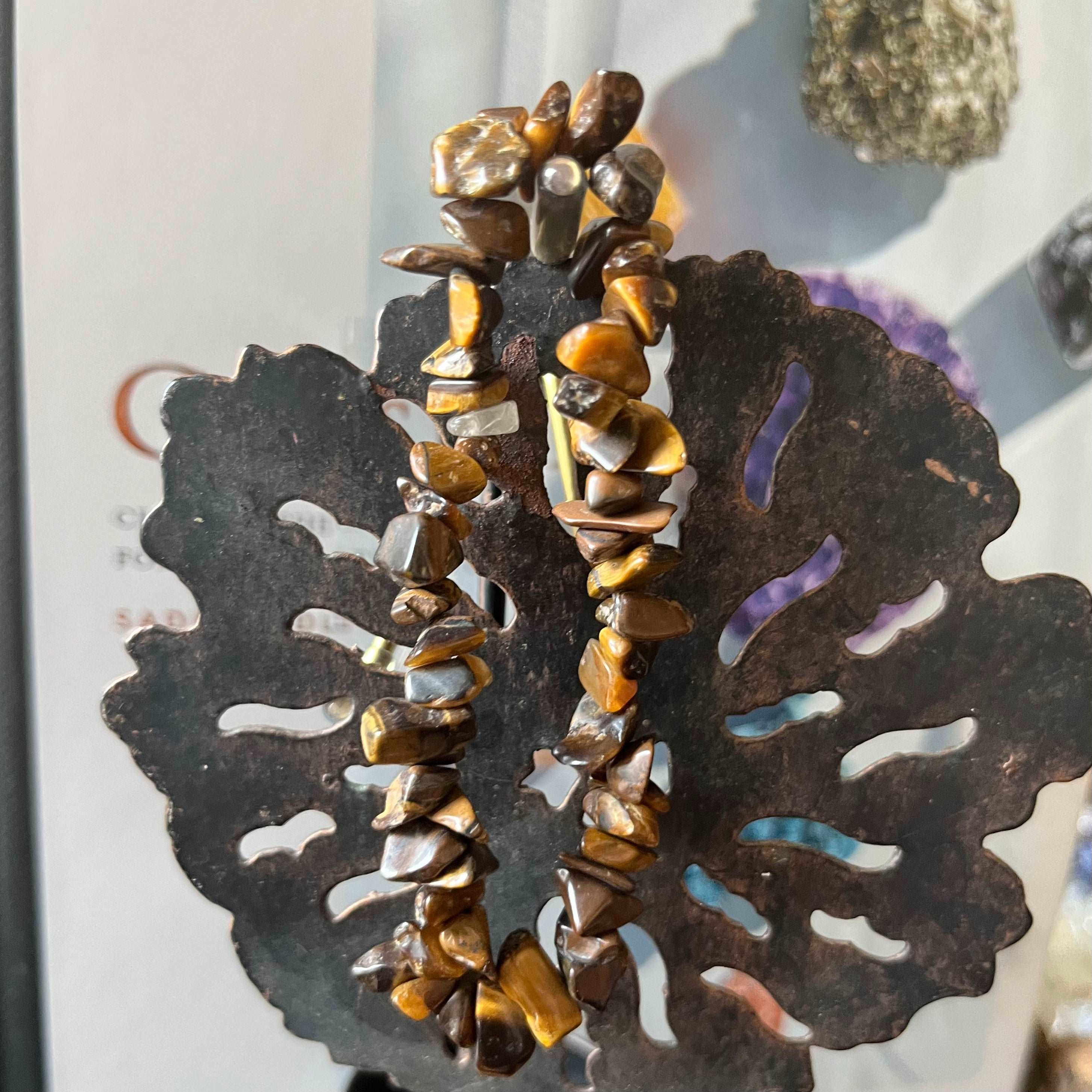 Crystal Chip Bracelets Tiger Eye Crystals