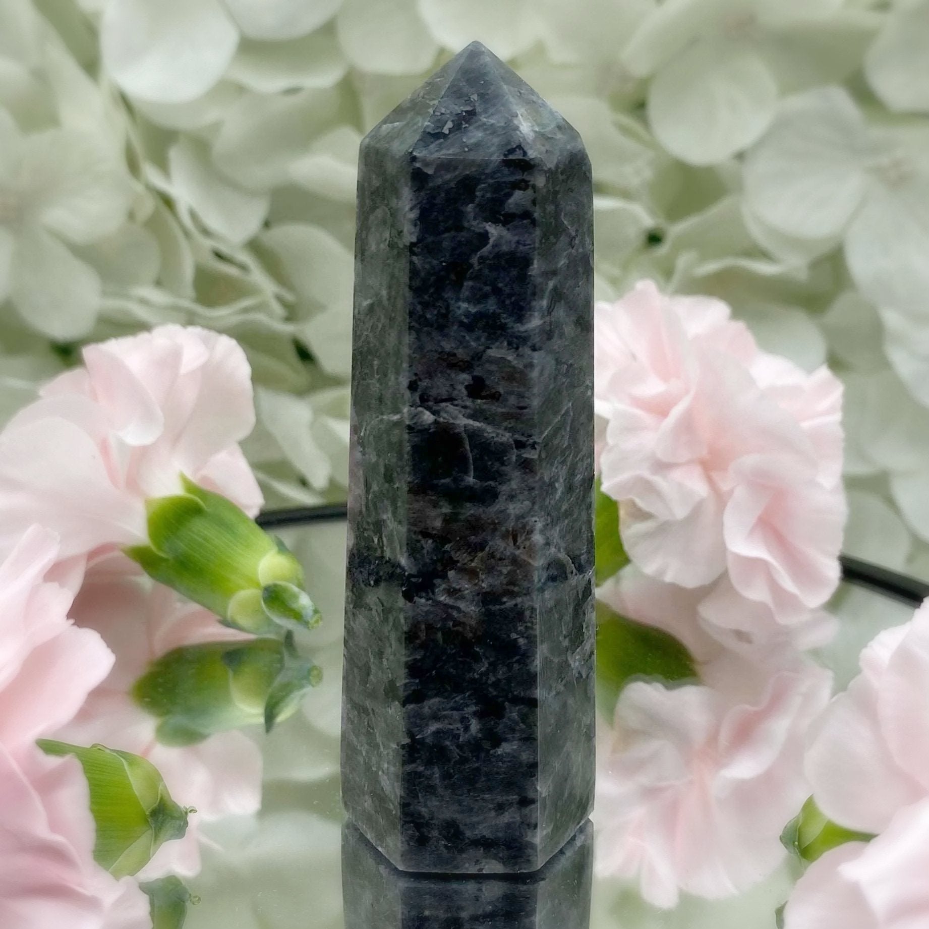 Larvikite Point Crystals