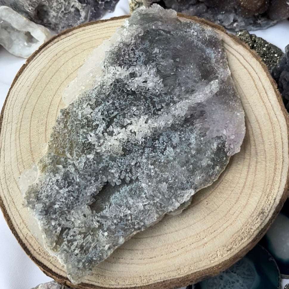 Flower Amethyst Druzy Cluster - Intuition & Spirituality Crystals