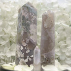 Flower Agate Point - Creativity & Self-Discovery Crystals